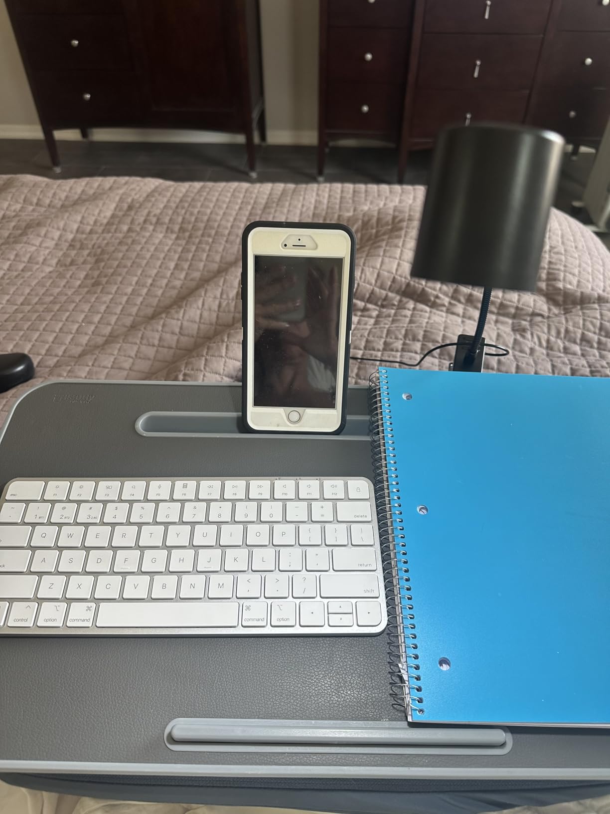 Lap Desk - Laptop Lap Desk with Cushion for Bed, Couch or Floor, Fits up to 17