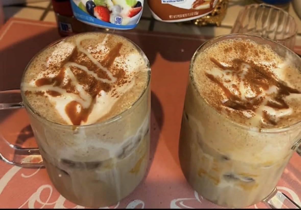 Glass Coffee Mugs, 20 oz Ice coffee cups, Large Clear Tea Cups Set of 2, Glass Mugs with Handles, Glass Cups for Latte, Cappuccino, and Tea customer photo 1