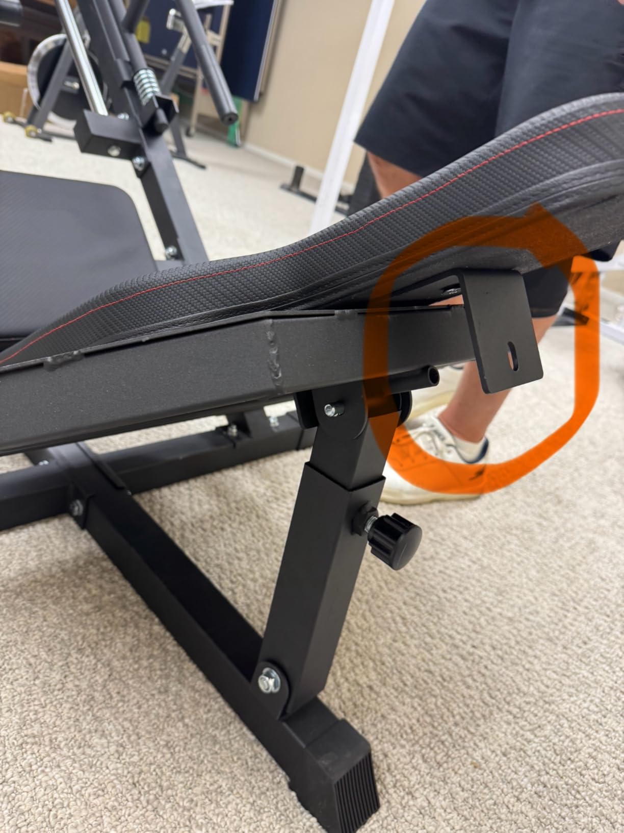 Mdeam Leg Press Hack Squat Machine, Leg Press Machine with Linear Bearing | 2-in-1, 45-Degree Hack Squat for Home Gym, Diamond-Plated Footplate, Strength Training for Quads, Hamstring, Glutes, Calves customer photo 2