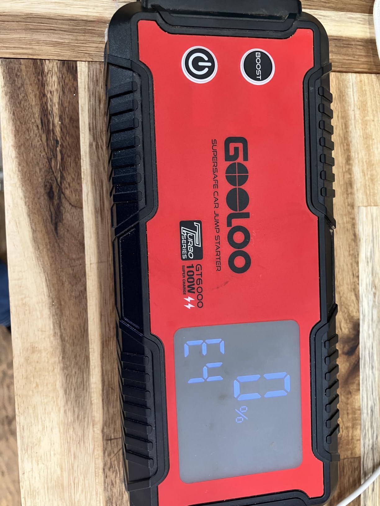 GOOLOO 6000A Jump Starter GT6000 Car Starter with 100W Bi-Directional Fast Charge, Powerful 12V Auto Battery Booster(All Gas & up to 12L Diesel Engine), Supersafe Portable Jump Box for Emergency Use customer photo 2