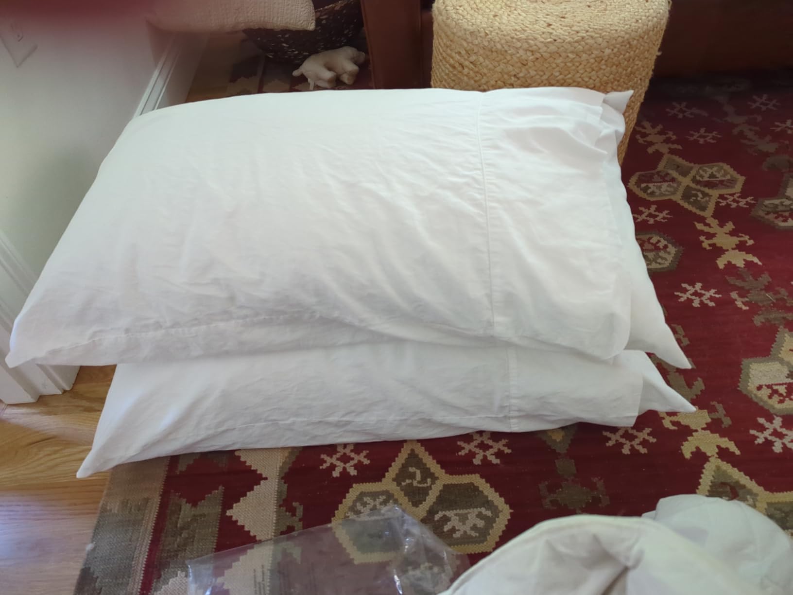 BOLL & BRANCH Signature Hemmed Pillowcase Set, Standard, Mist | Luxury 100% Organic Cotton - Buttery Soft and Breathable - Softer with Every Wash - 2 Pillowcases Included customer photo 1