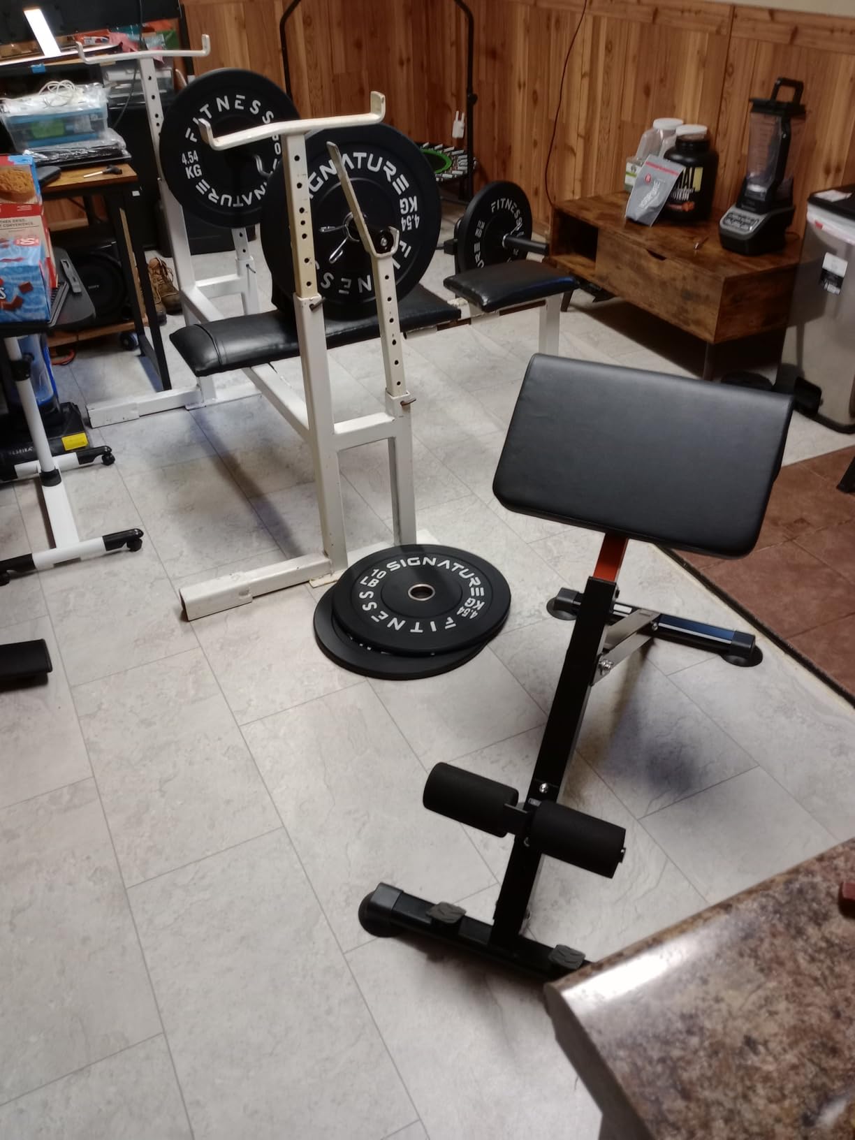 VEVOR Roman Chair Hyperextension Bench, 250 lbs Adjustable & Foldable Extension Machine, Multi-Function Exercise Equipment for Glute, Hamstring, Back, and Ab Workout, Fitness Weight Bench for Home Gym customer photo 1
