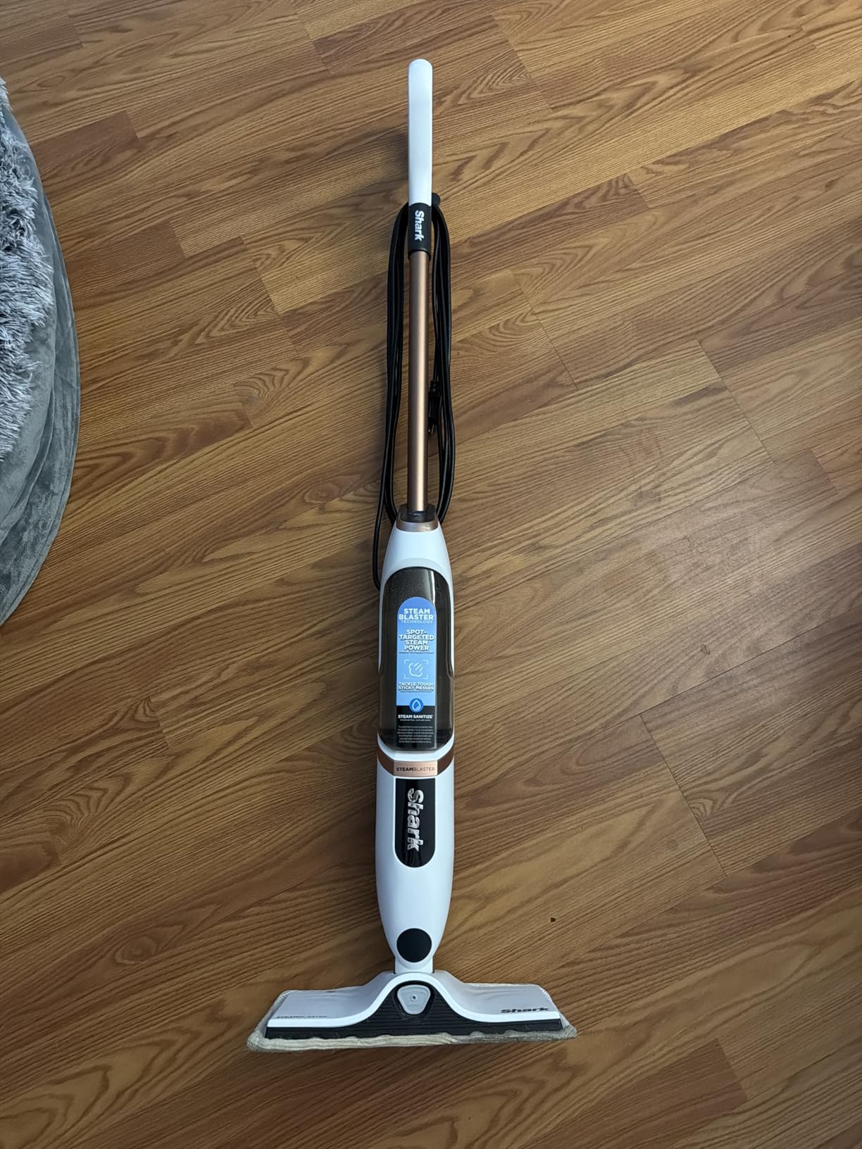 Shark SteamSpot Steam Mop with Steam Blaster Technology, White, S2001 customer photo 1