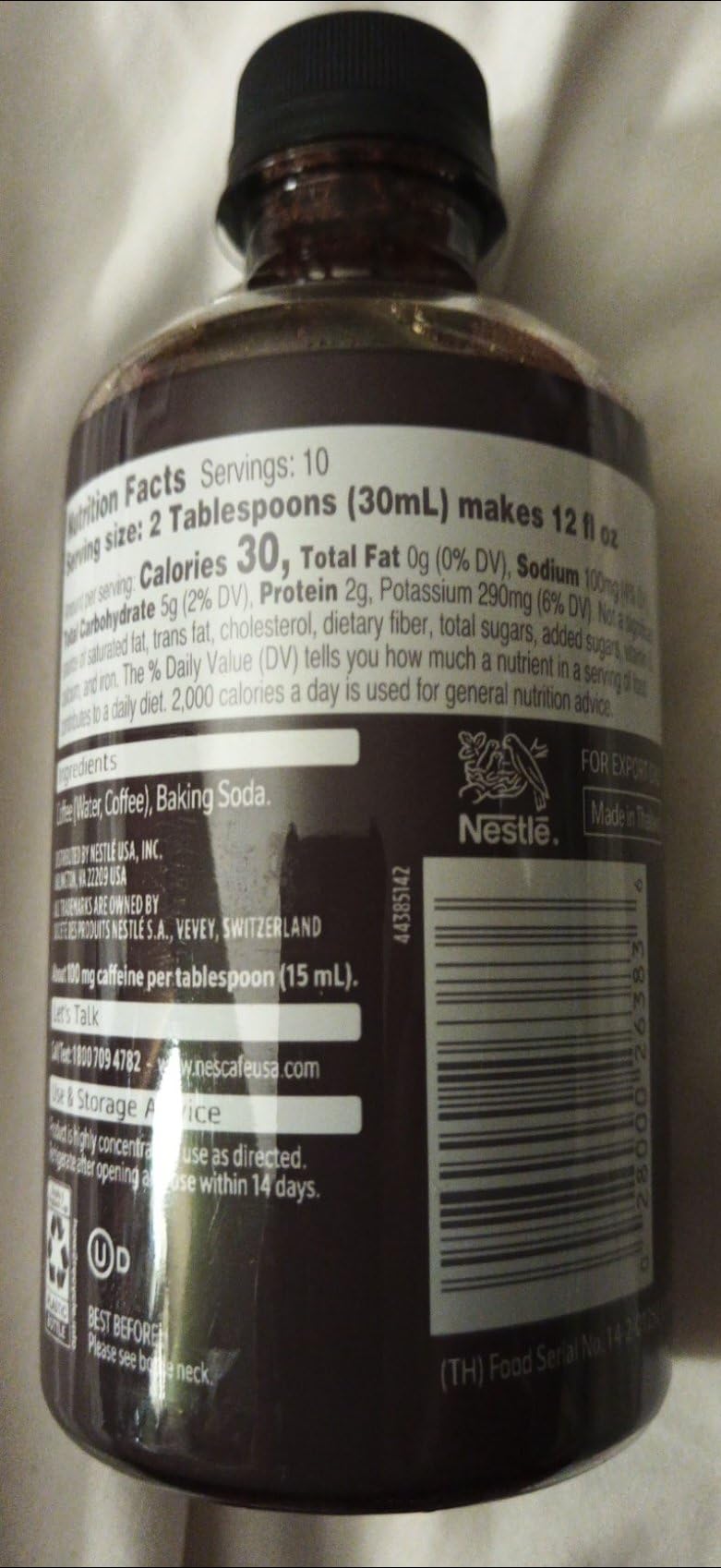 NESCAFÉ Espresso Concentrate Black, 10 fl oz Bottle - Iced Coffee / Cold Brew Style customer photo 2