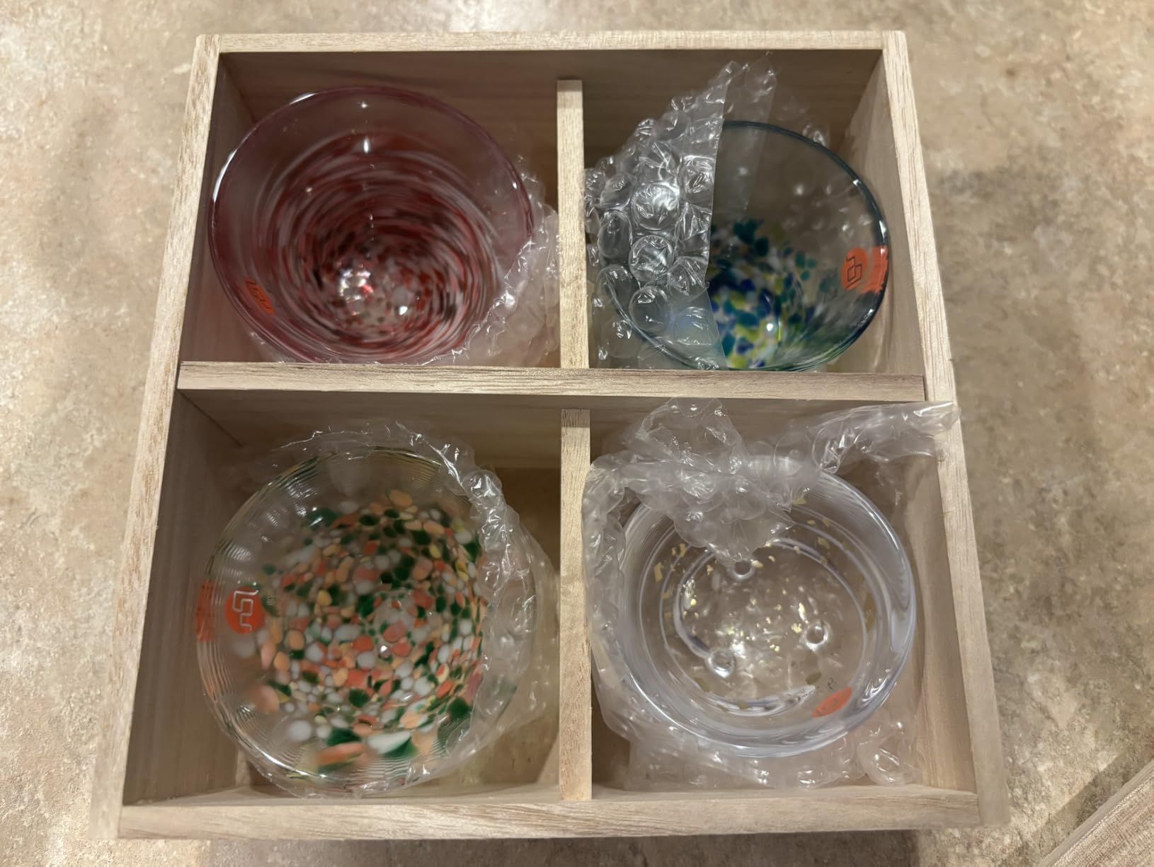 Tsugaru Vidro Japanese Handcrafted Mini Glass Set Elegant Sake Cups Perfect for Any Occasion Made in Japan 5 pcs 1.69 fl oz customer photo 1
