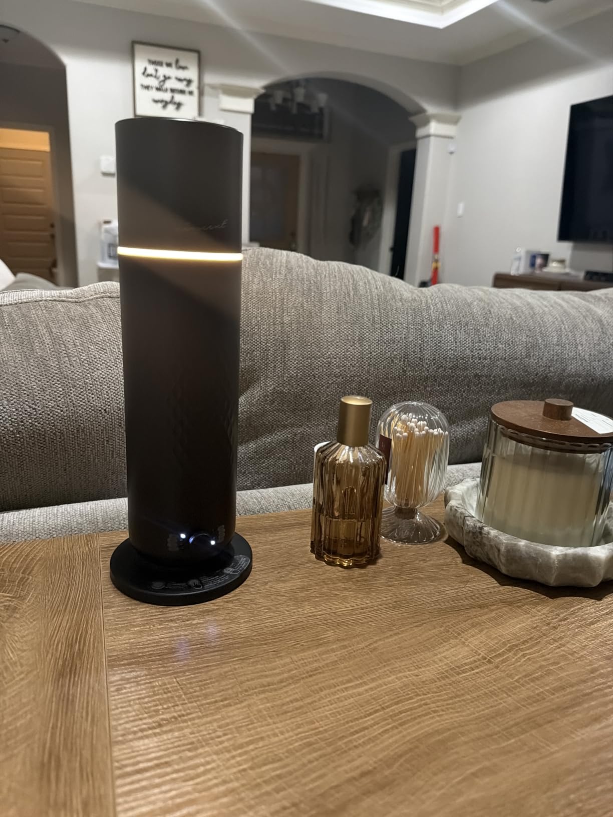 The AirScent Waterless Diffuser - Cold Air Scent Diffuser Oil Machine | For Homes, Offices, Hotels and Spas - Aromatherapy Diffuser for Aesthetic Scenting - White - 4.05 Oz - Fragrance Not Included customer photo 1