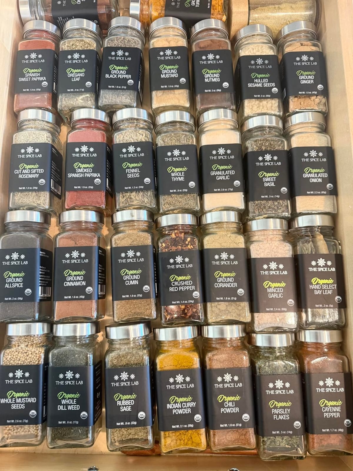 The Spice Lab Organic Spices and Seasonings Set, 24 Jars Spice Variety Pack customer photo 1