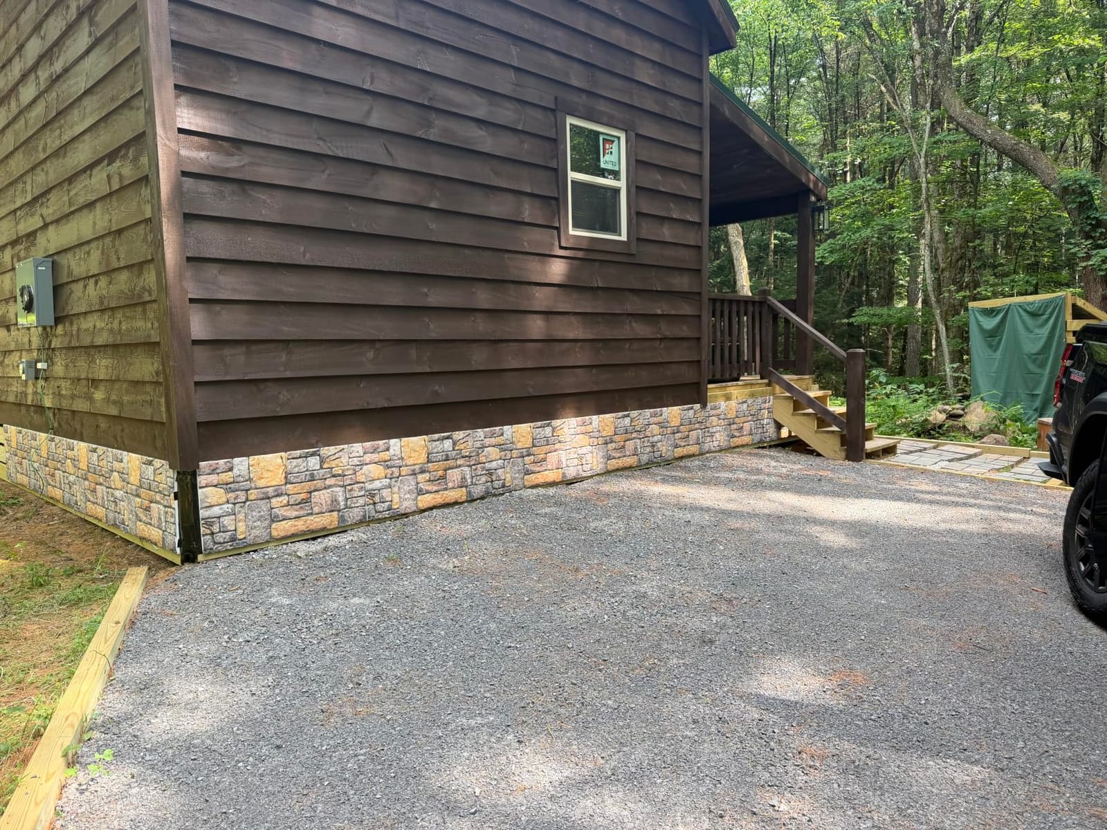 K&B Panels 3D Wall Panels, Realistic Rustic Brick Effect Styrofoam Wall Panelling Kit, Lightweight, Easy to Install, Dual Insulation to Reduce Acoustic Noise, Indoor & Outdoor (Beige) (10 Panels) customer photo 1