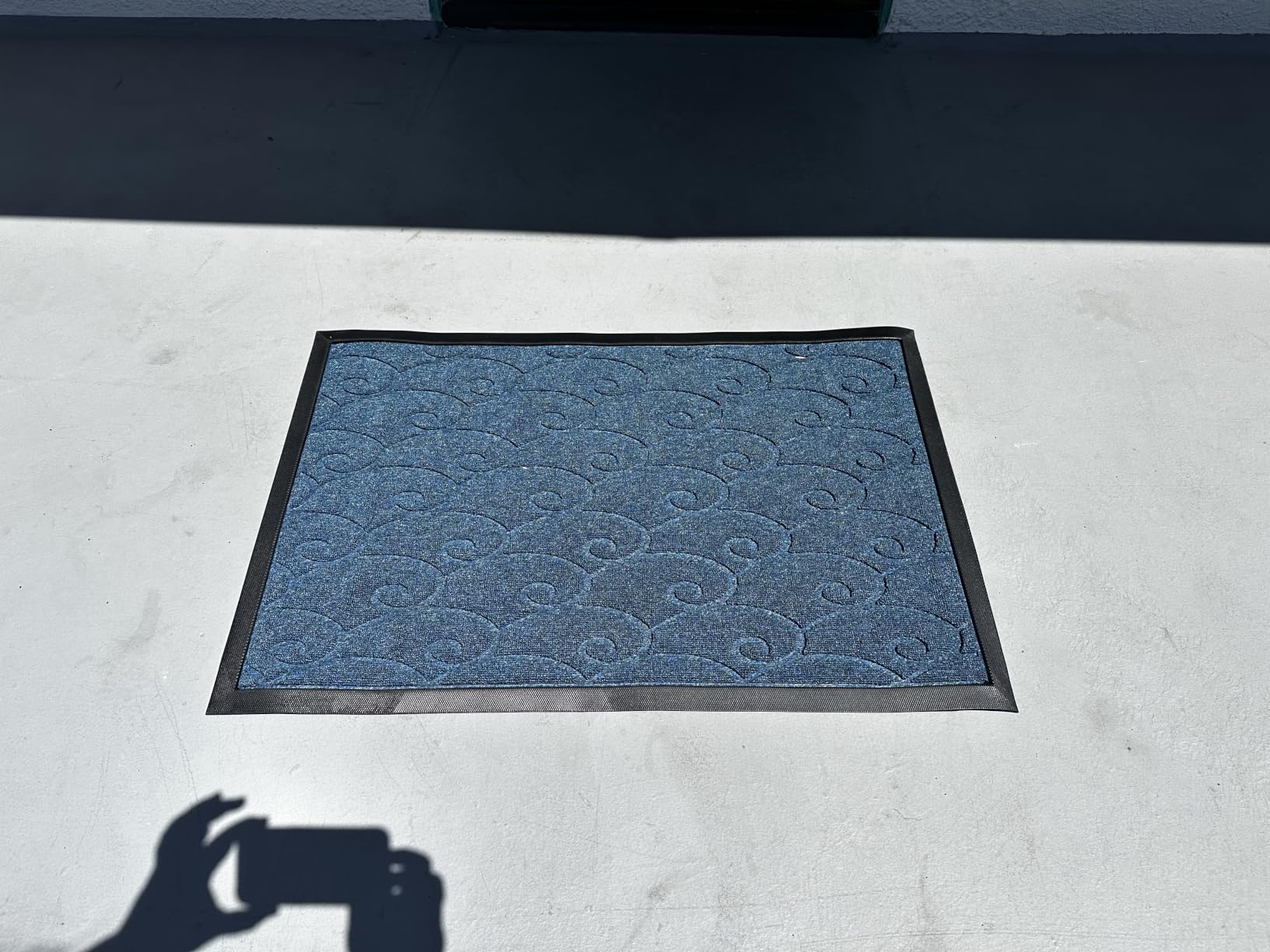 GORILLA GRIP WeatherMAX Door Mat, Indoor Outdoor Use, 29x17, Black Diamond | 100% Waterproof Outdoor Doormat, US Designed, Stain and Fade Resistant, Low Profile Front Door Mat, Easy to Clean Welcome Mat customer photo 2