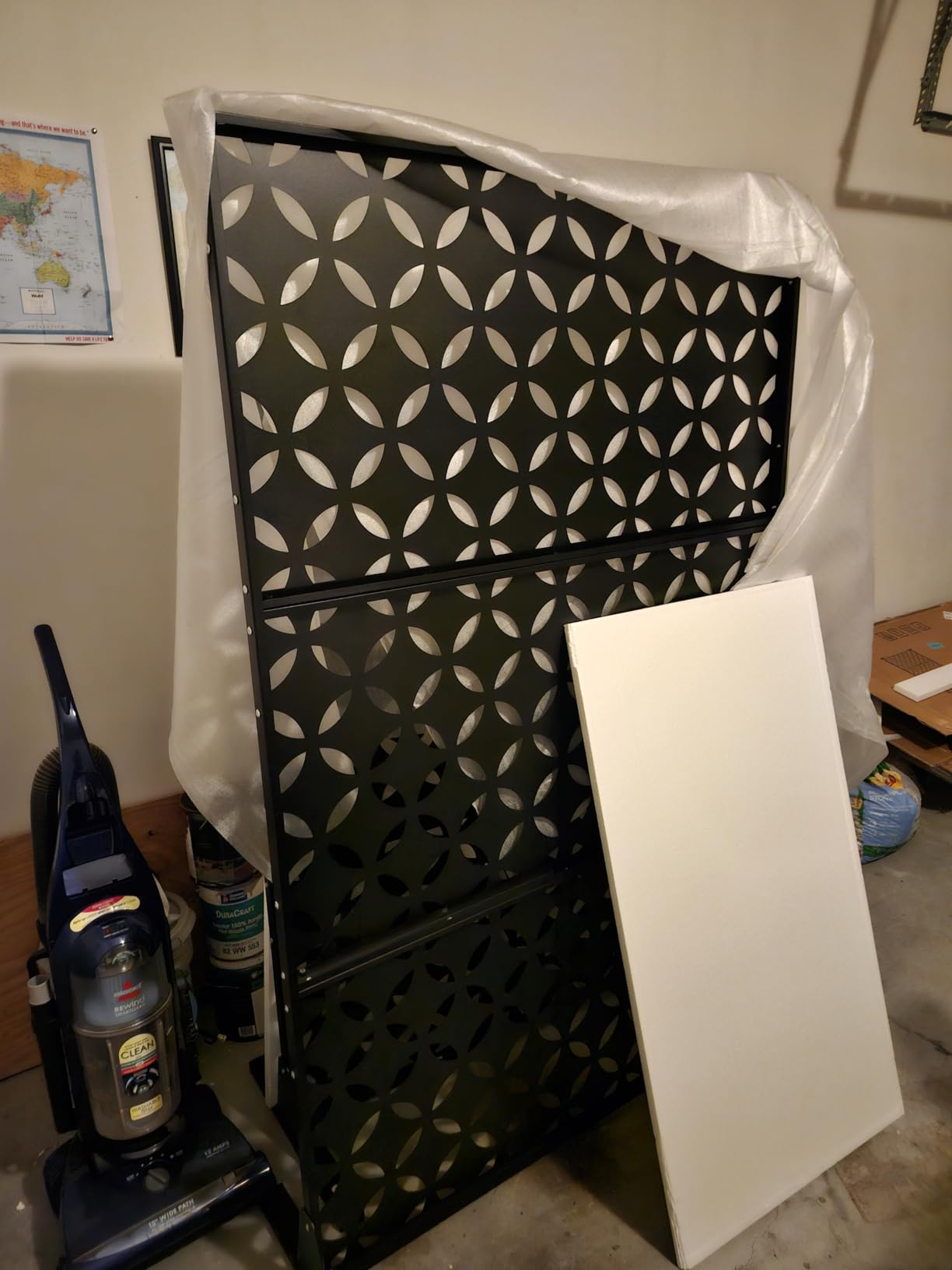 Metal Privacy Screen Outdoor Freestanding, 72
