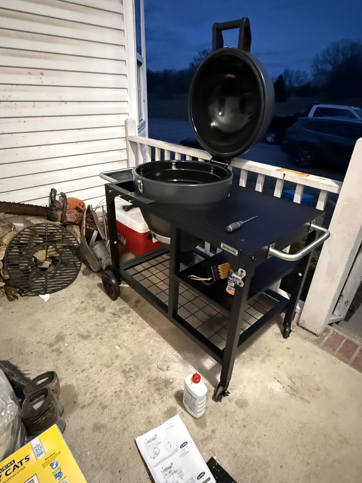 Brand-Man Steel Kamado Charcoal Grill & Smoker | 22