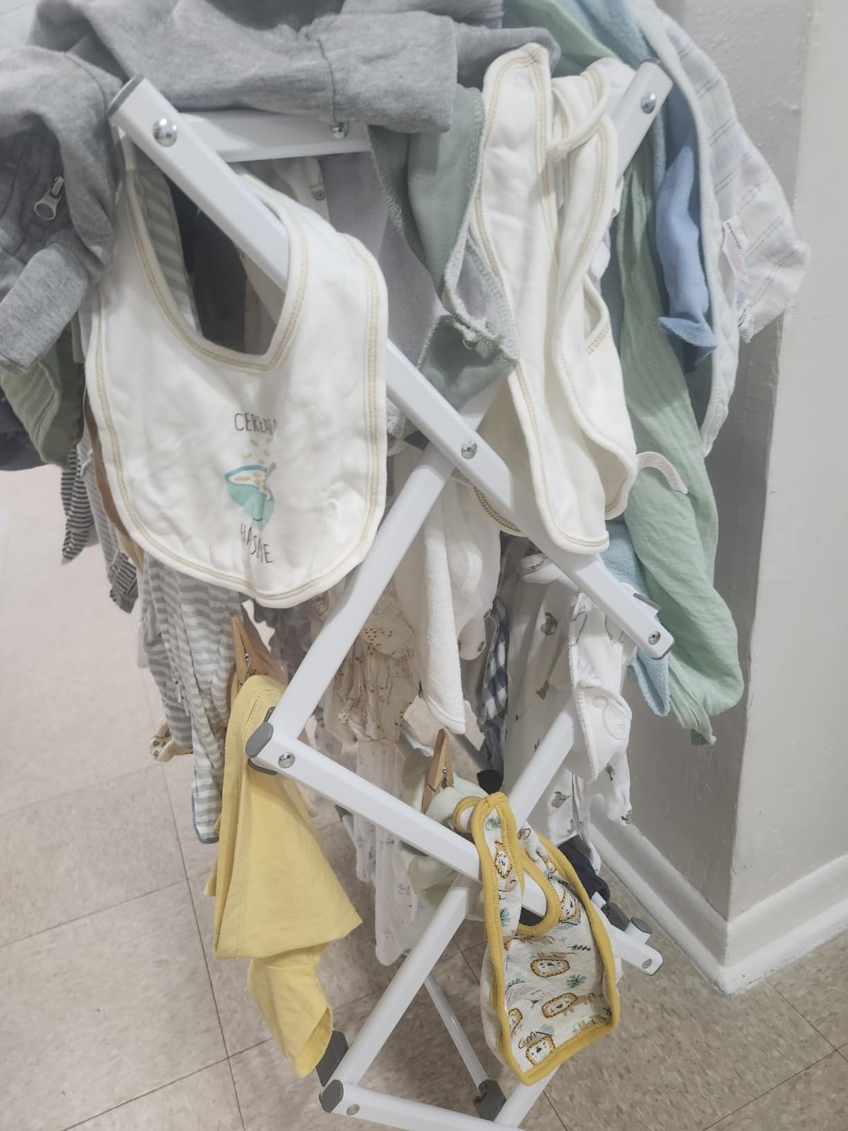 APEXCHASER 3-Tier Foldable Clothes Drying Rack, 37.6