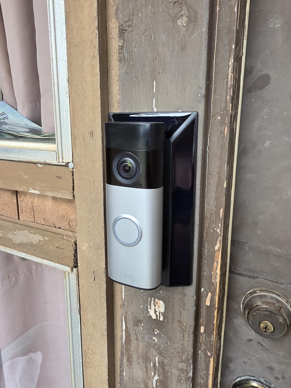 Ring Battery Doorbell Plus (newest model), Retinal 2K with wide-angle video, up to 6x Enhanced Zoom, Night Vision, and Quick Release Battery Pack, Nickel Silver customer photo 2