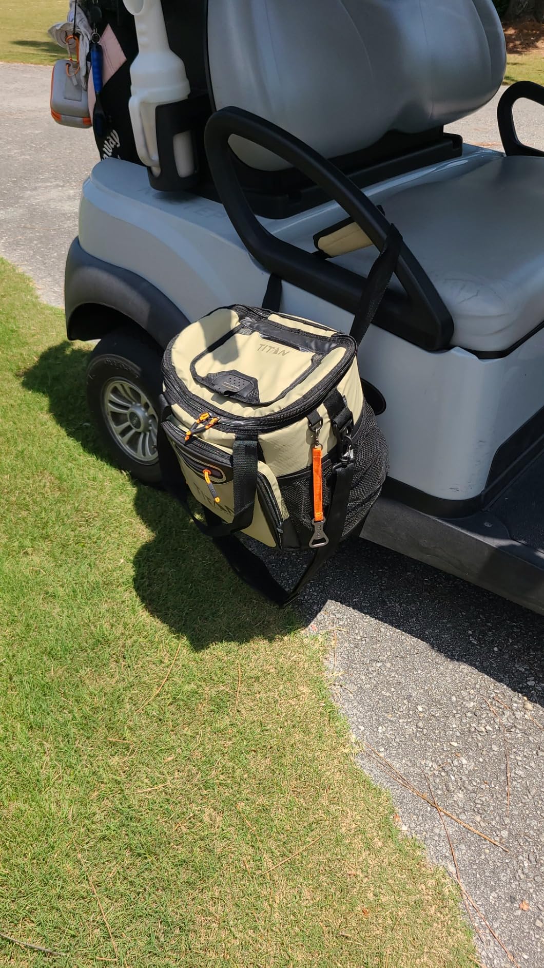 Titan 30 Can Cooler Tote, Keeps Ice Up to 3 Days | Insulated bag, leak proof lining, shoulder straps, water and stain repellent exterior, for camping, road trips, groceries customer photo 2