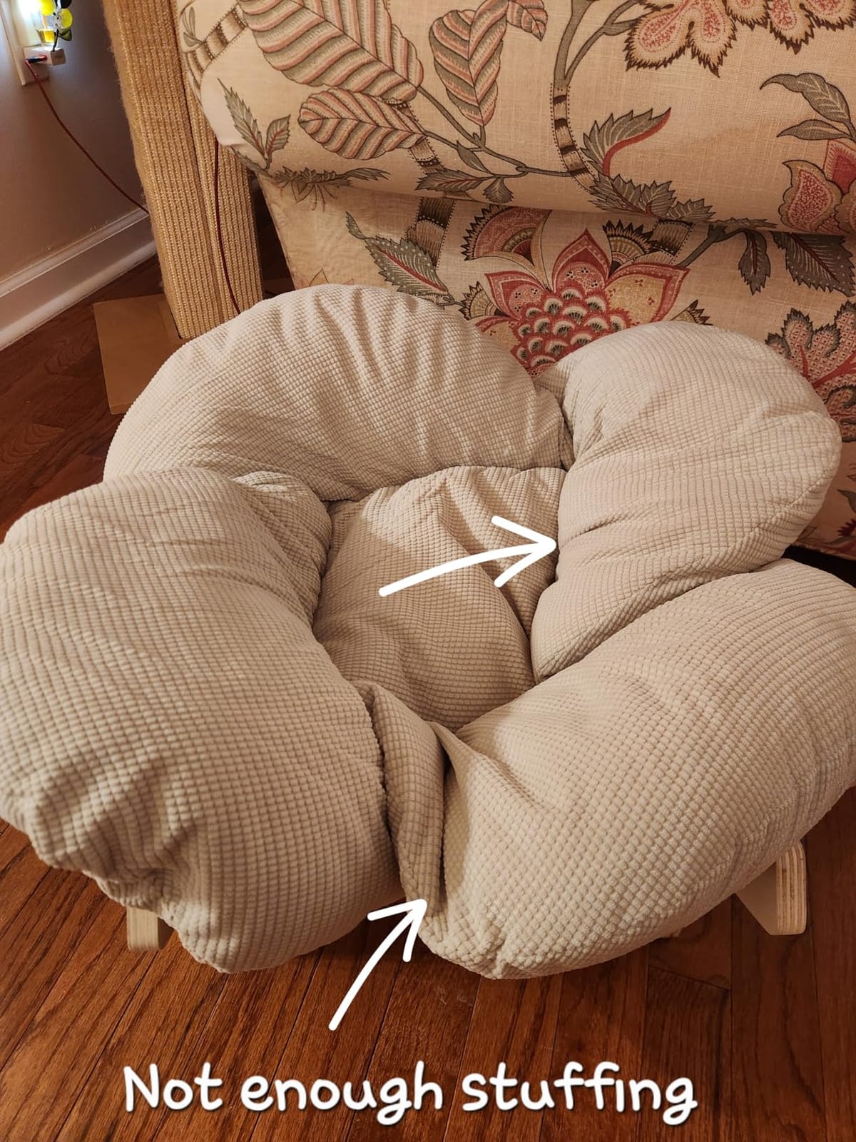 CHEERHOME PETS Elevated Cat Bed for Indoor Cats Couch Sofa Flower | Pet Beds with Soft Washable Cushion, Stable Wooden Frame, Raised Cat Hammock & Furniture for Kitty & Puppy All-Season (White) customer photo 2