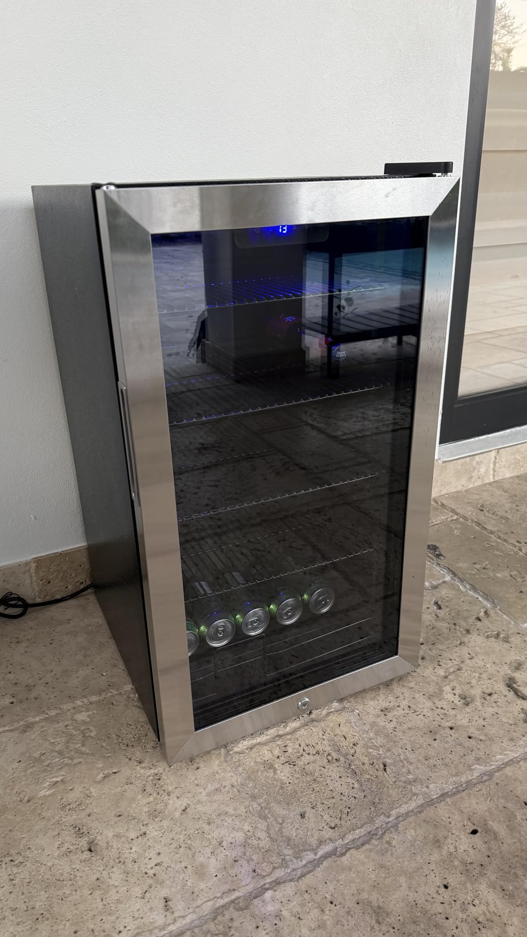 Commercial Beverage Refrigerator, 24.5 Inch 15 Cu. Ft. Drink Fridge, Display Refrigerator with Glass Door, Commercial Display Fridge with 4 Adjustable Shelves, for Shops, Restaurants, Bars customer photo 1