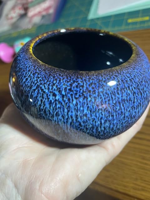 DUJUST Japanese Tea Canister, Kiln Altered Glaze Ceramic Tea Container with a Sealing Lid, Storage Jar for Loose Tea customer photo 1