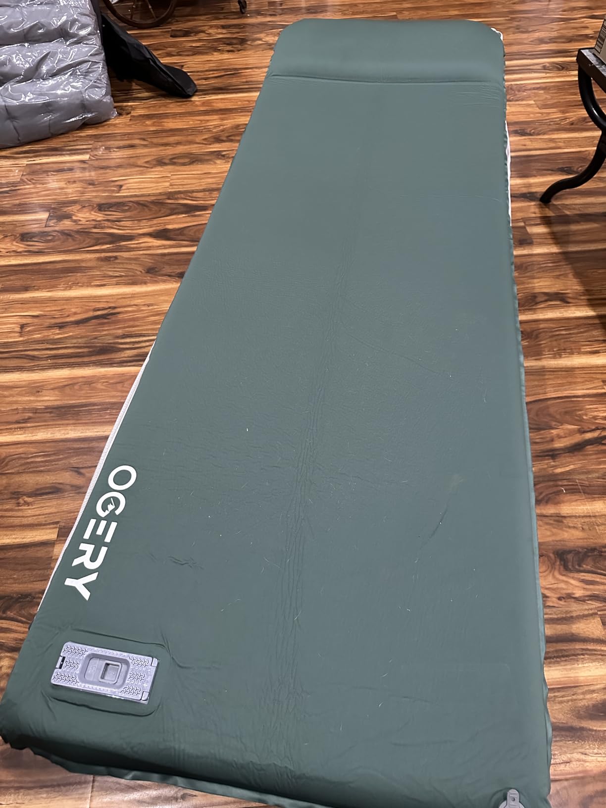OGERY Self Inflating Sleeping Pad with Electric Pump, Memory Foam, 3.15 in Thick, Built-in Pillow, 4 Season customer photo 1