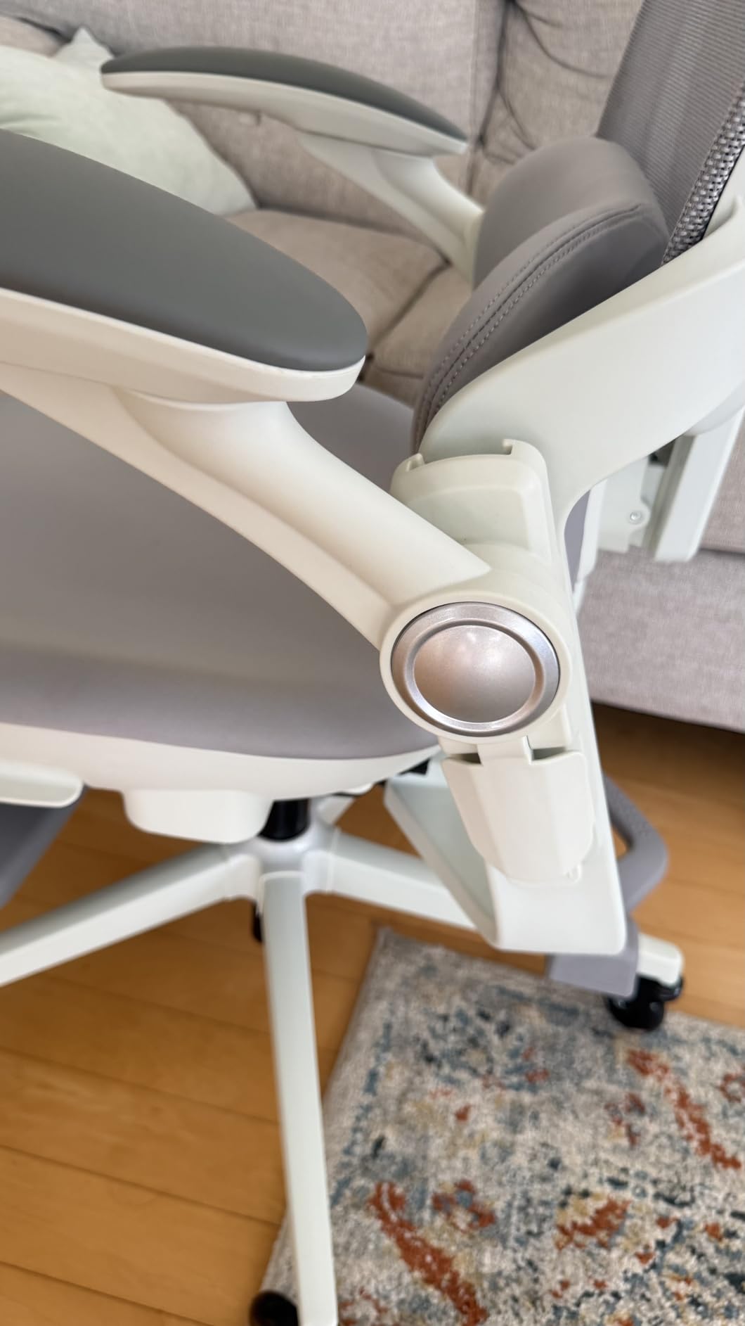 MUSSO E80 Muse Petite Ergonomic Office Chair for Women, Small Frame Adjustable Desk Chair with 3D Lumbar Support, 4D Headrest, Footrest, 90° Flip-Up Arms, 135° Recline Mesh Computer Chair customer photo 1