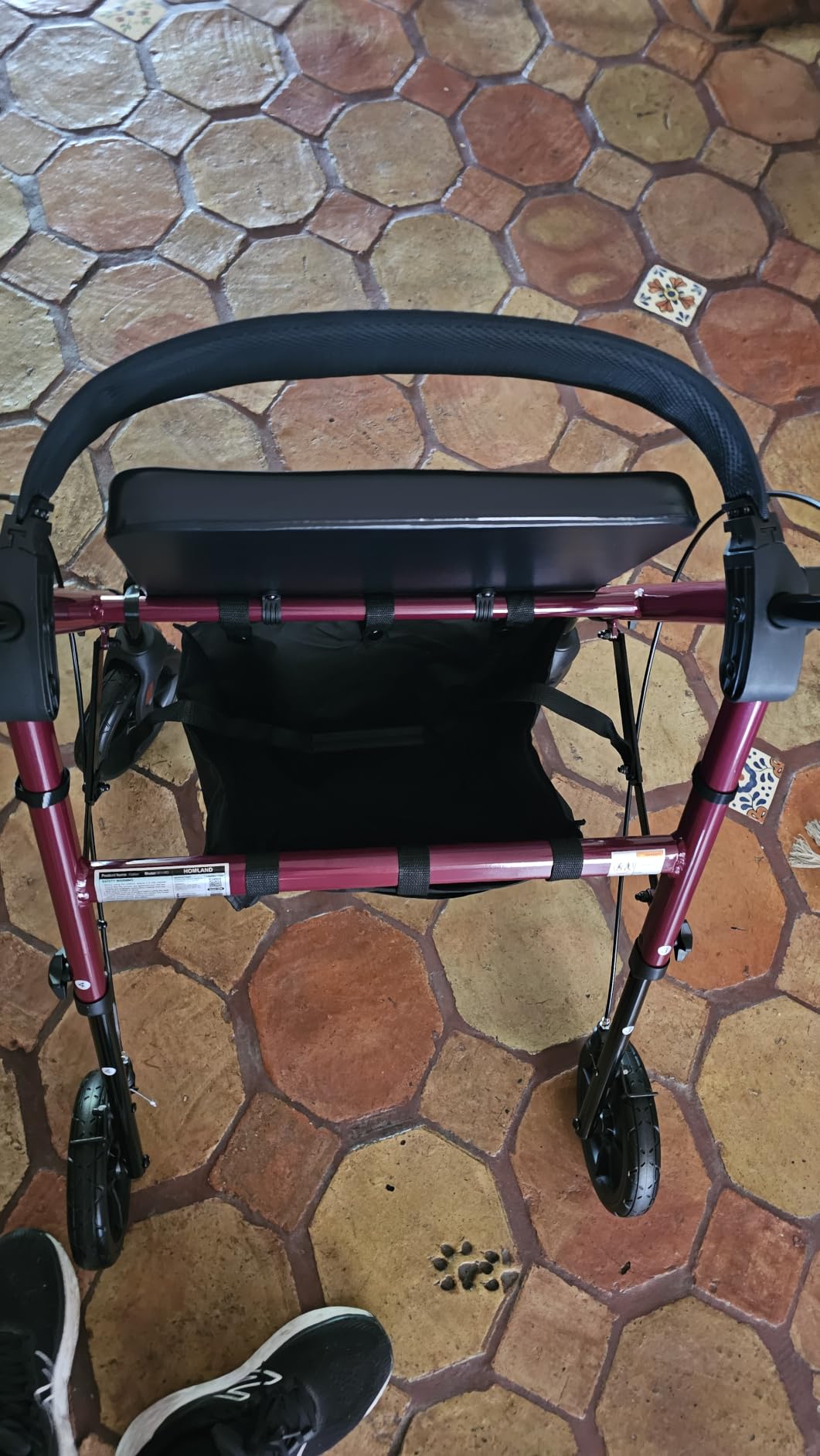 HOMLAND Foldable Walker for Seniors with Seat, 17lb Lightweight customer photo 1