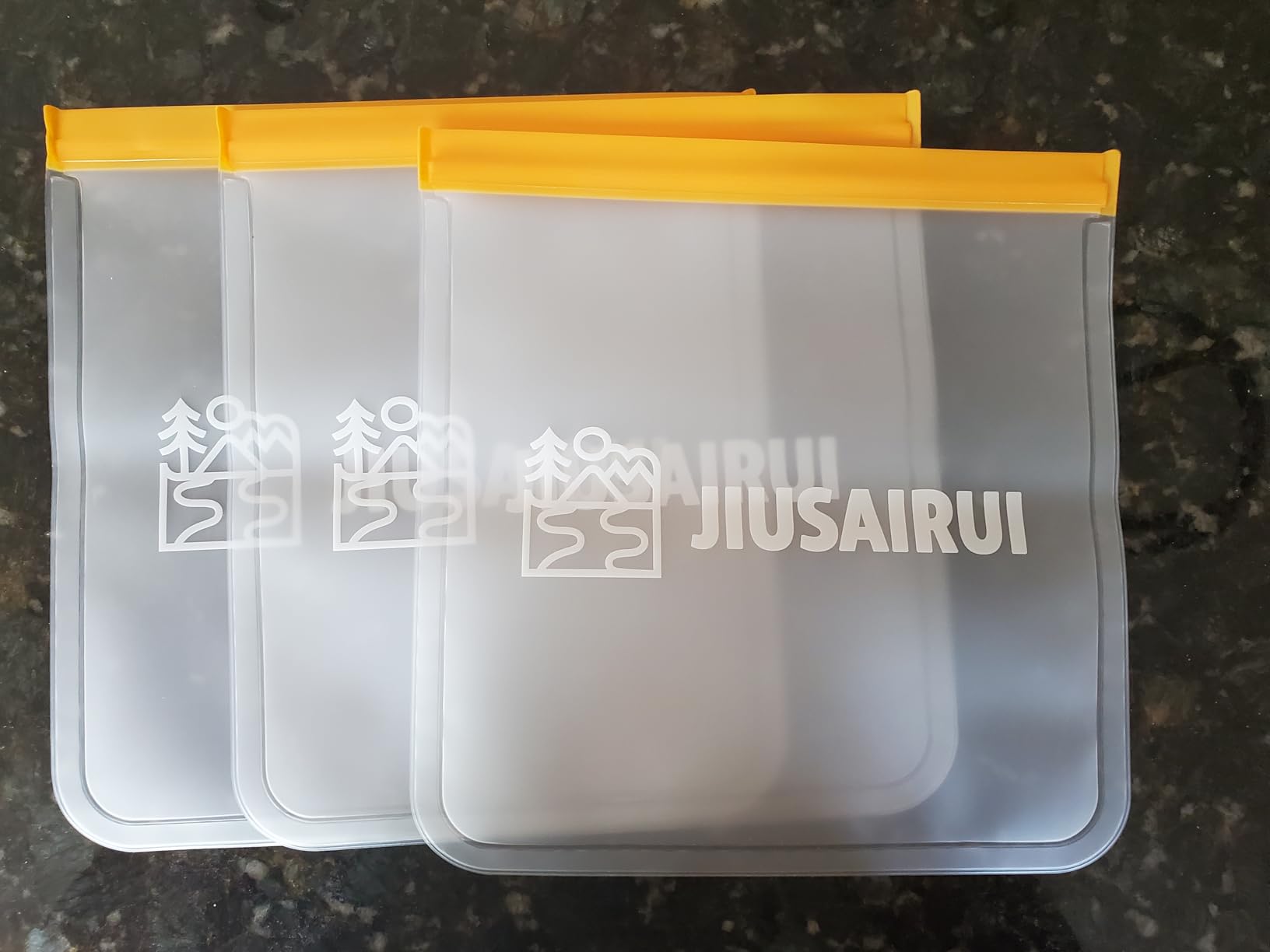 JIUSAIRUI Odor Proof Bear Bags for Food Backpacking: 3Pack Reusable Bear Proof Food Storage Designed to Use with Bear Canister for Backpacking fit Camping Hiking Water Sports customer photo 2