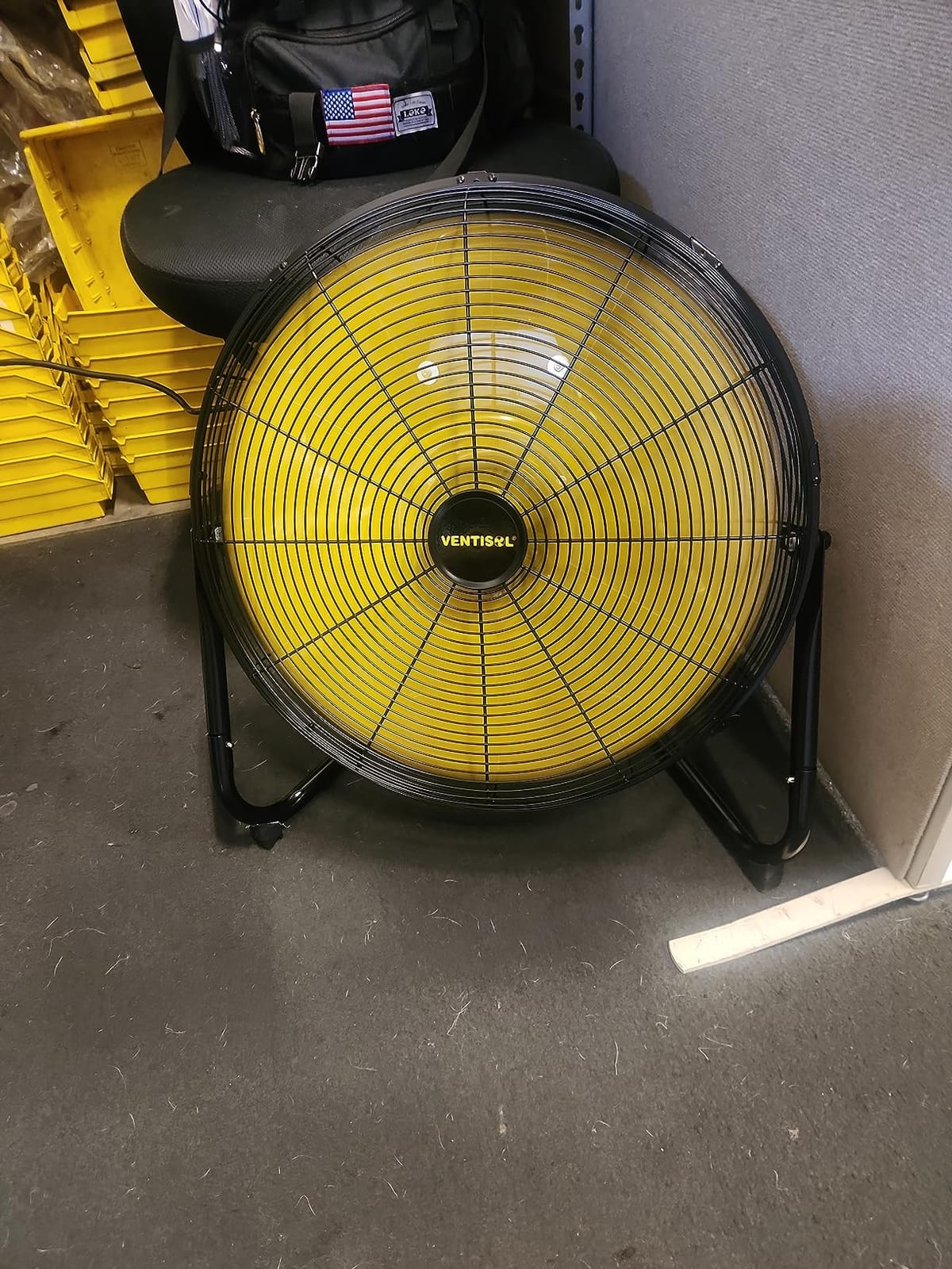 VENTISOL 24 Inch High Velocity Drum Fan, 9500 CFM Heavy Duty Industrial Shop Fan, 3 Speed Large Commercial Metal Floor Fan, for Garage, Warehouse, Outdoor, 8 Blades customer photo 2