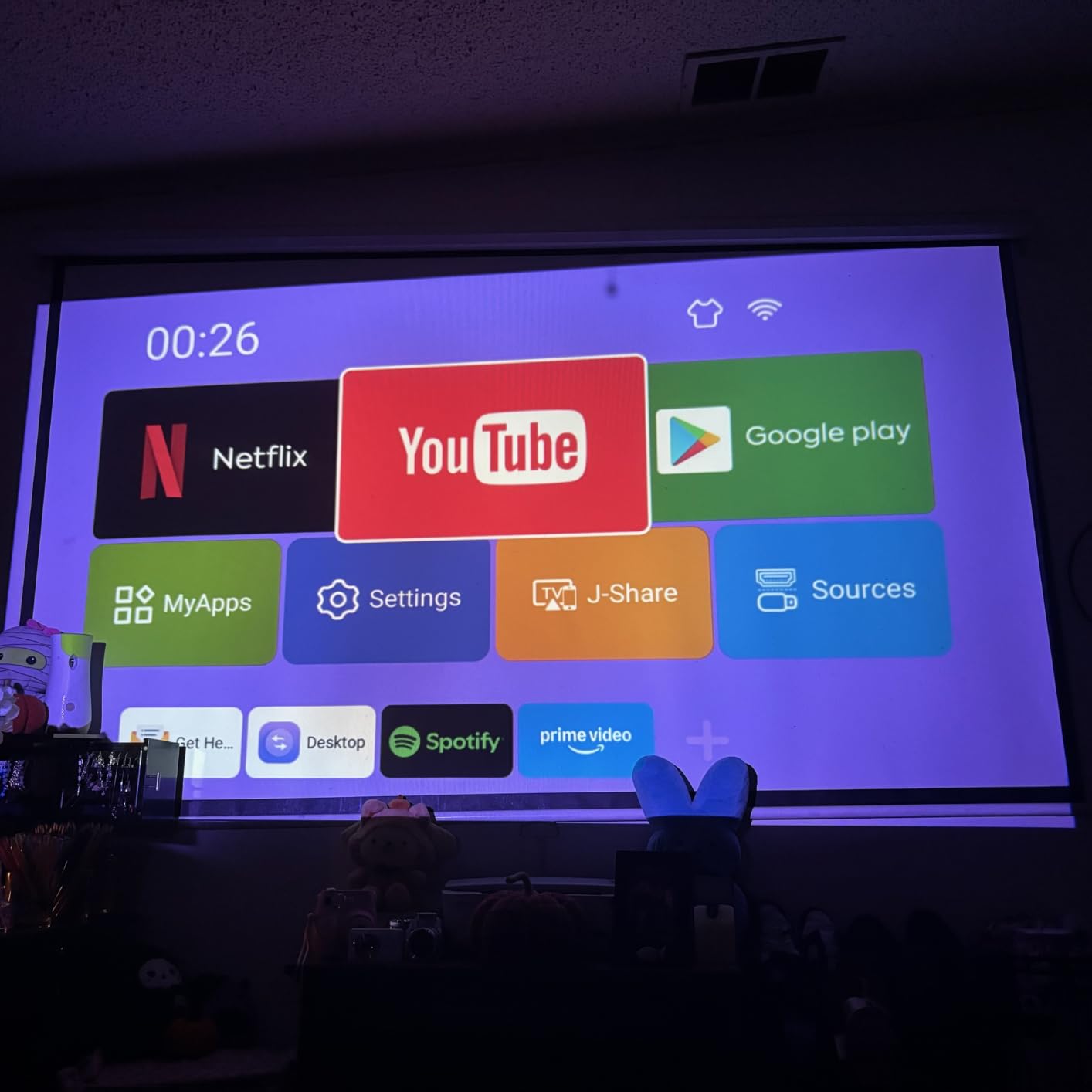 Mini Projector with Wifi and Bluetooth Built-in Apps customer photo 2