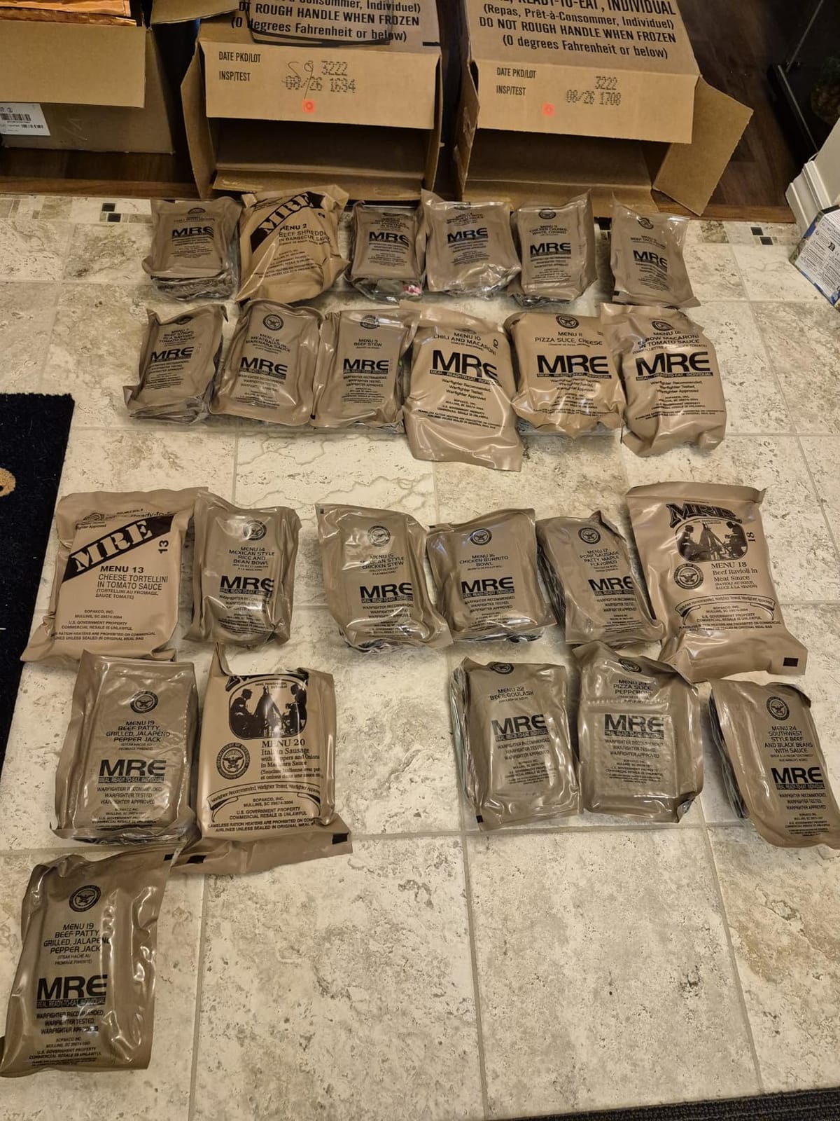 2026 Inspection MRE, U.S. MRE Meals, Emergency Supplies, Emergency Food Supply, Survival Food w/Flameless Heater, Ready Meals (Variety Pack of 24) customer photo 2