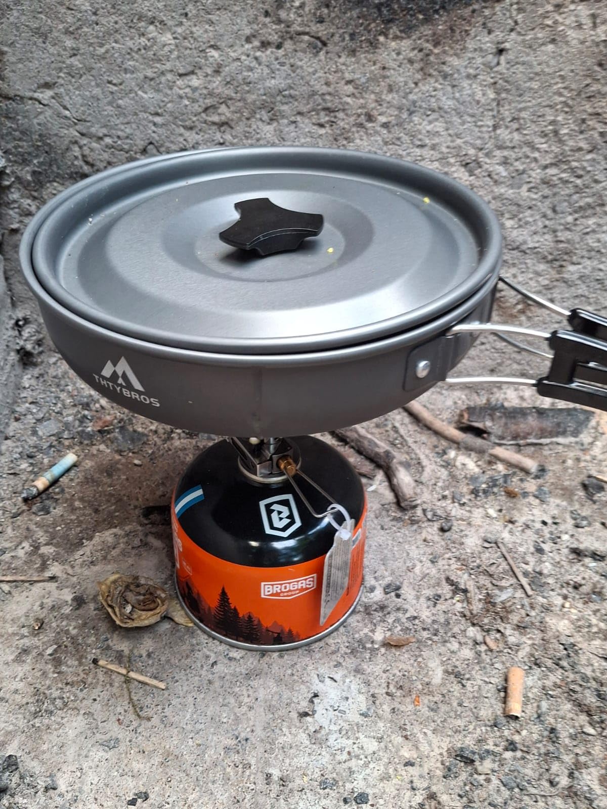 27pcs Camping Cooking Set for 2-4 People, Portable Cookware Set with Kettle, Pots & Pans, Stainless Steel Utensils, Plates, Dishware for Backpacking, Picnic, Outdoor Adventures customer photo 2