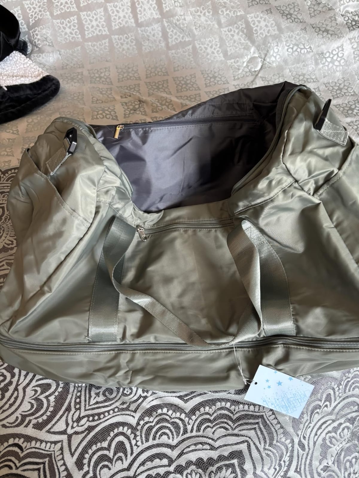 Extra Large Travel Duffle Bag,Carry on Overnight Weekend Bag with Shoes Compartment,Weekender Bags for Women for Travel Business Trips Sport Hospital customer photo 1