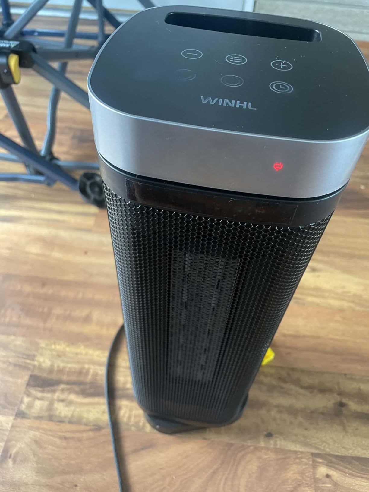 Space Heater, WINHL 17 Inches Electric Heaters for Indoor Use with Thermostat and Remote, 70°Oscillation, 12H Timer, 5 Modes, 1500W PTC Ceramic Fast Safety Heat for Office Bedroom Home customer photo 1