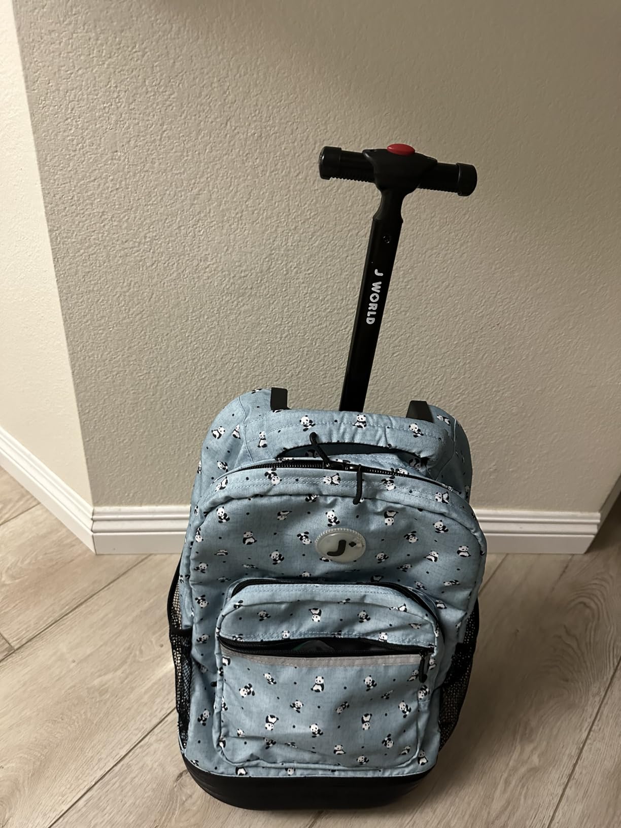 J World Sunrise Kids Rolling Backpack with Wheels for Girls Boys, Roller Bookbag for School, 18 x 13 x 9 Inches, Confetti customer photo 2