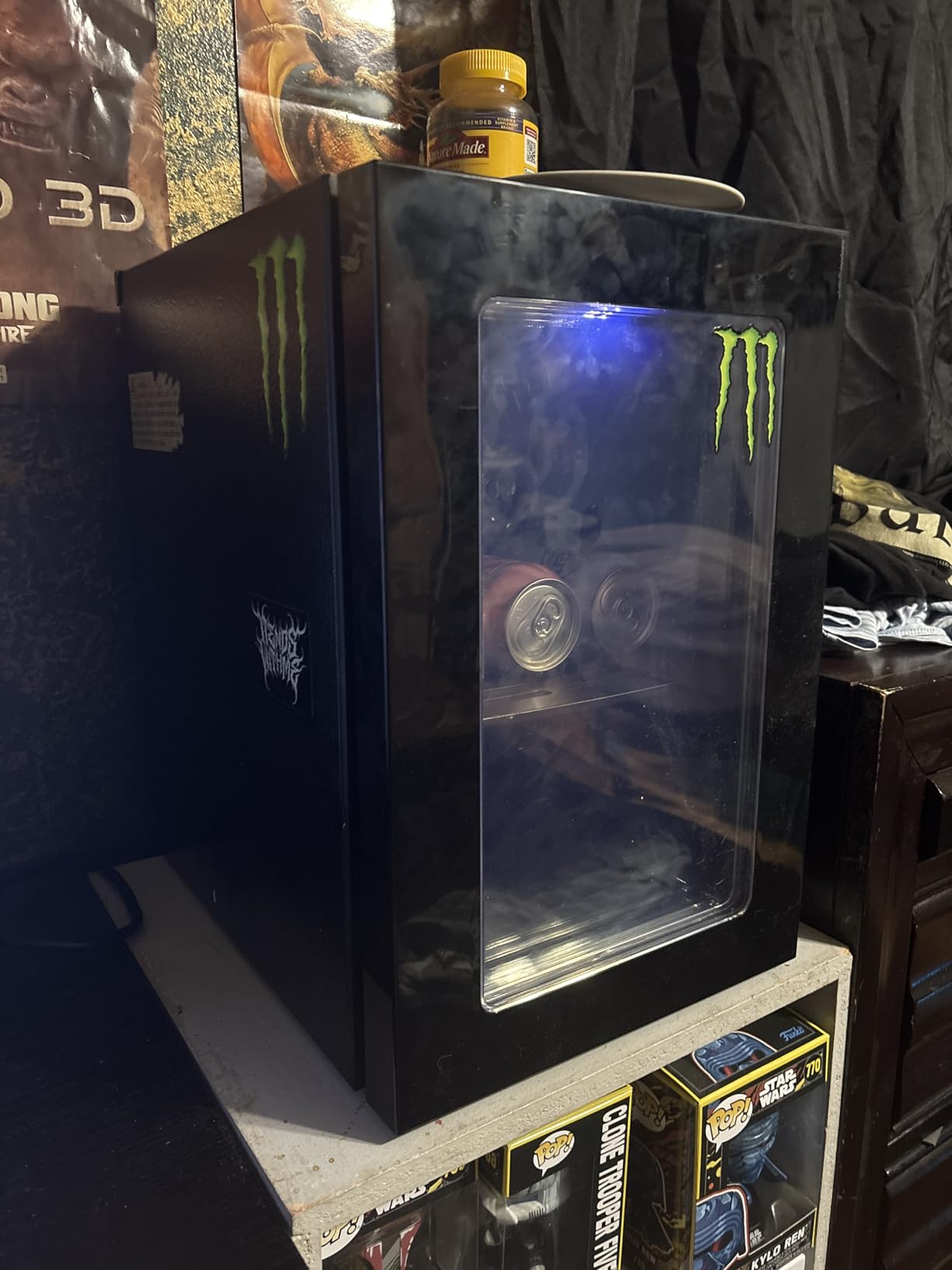 Feelfunn 24 Can Beverage Refrigerator, Mini Fridge, Black customer photo 2