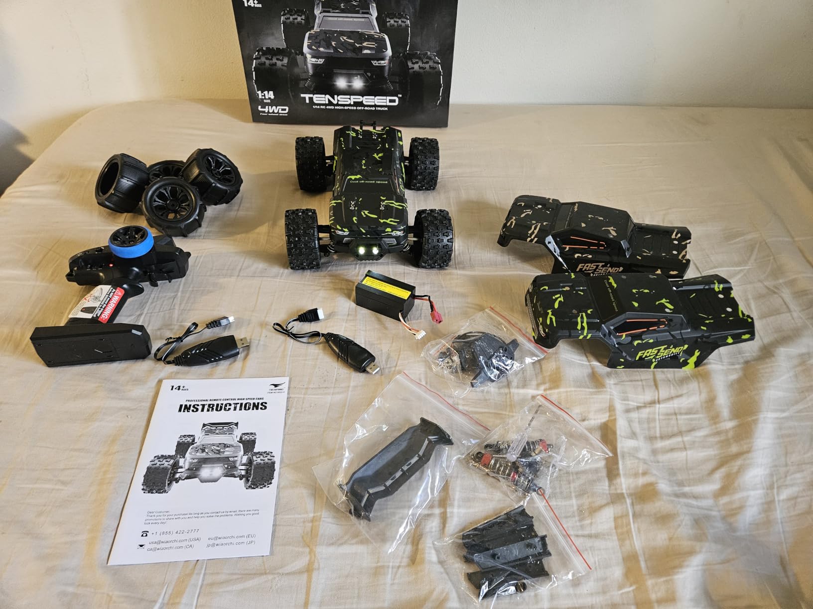 1/14 Brushless RC Cars for Adults Fast 50+ mph, RC Trucks 4x4 Offroad Waterproof, Electric Powered High Speed Remote Control Car, Fast Extreme All Terrain RC Truggy with 3S Battery for Snow Sand customer photo 1