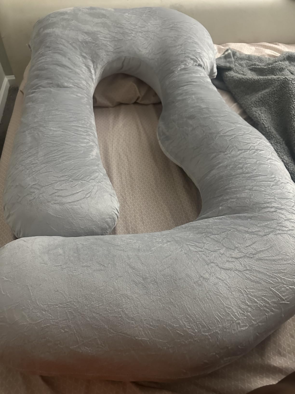 HIPHOP PANDA U-Shaped Pregnancy Pillow for Sleeping - Full Body Maternity Support Pillow with Removable Cover - Comfort for Back, Hips, Legs, Belly - 57 Inch for Pregnant Women, Black customer photo 1