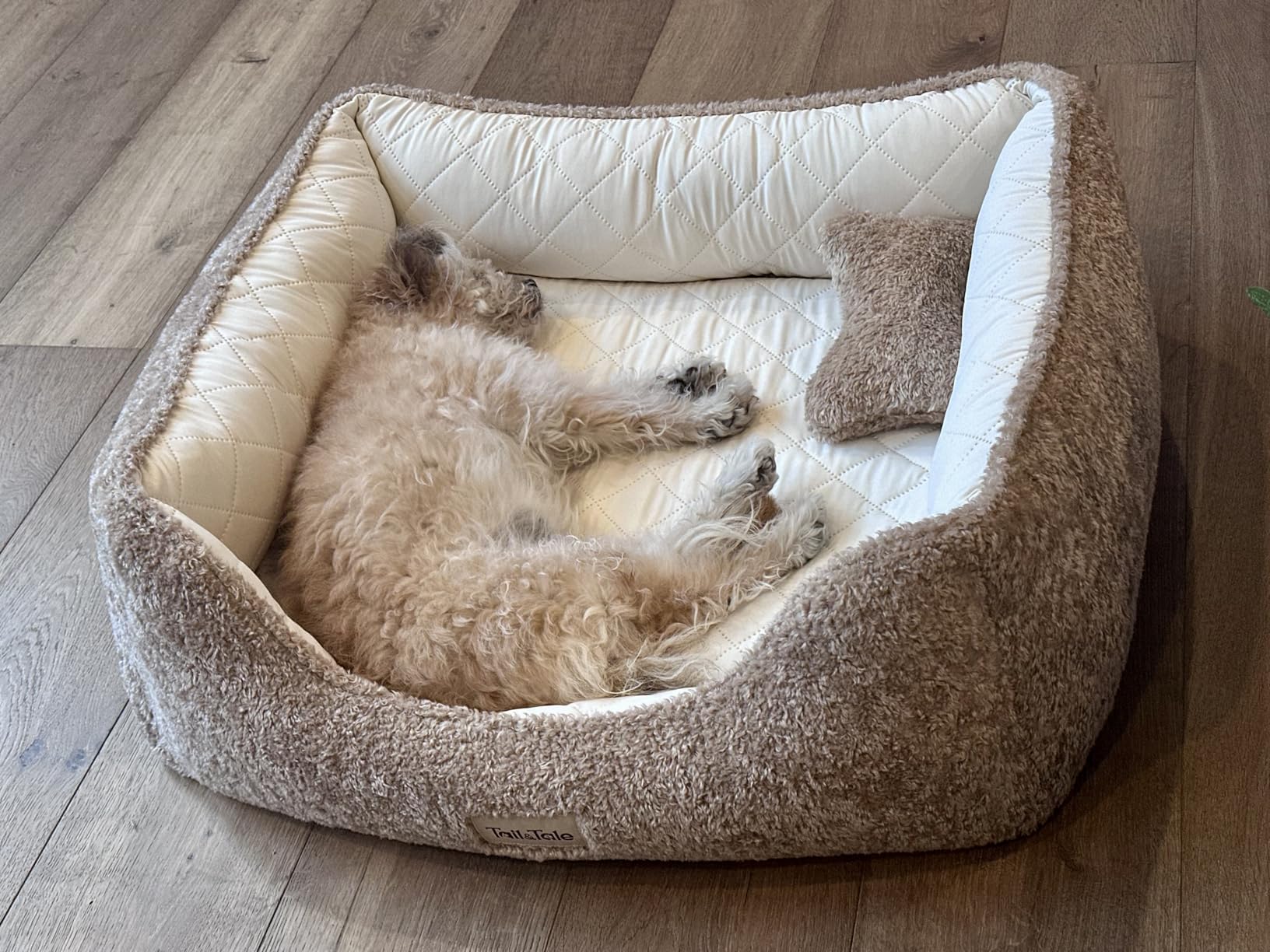 Cooling Orthopedic Dog Bed for Large Dogs, Memory Foam, Washable Cover | Memory foam dog bed for senior dogs with arthritis, cooling and sherpa surfaces, removable washable cover, waterproof liner customer photo 2