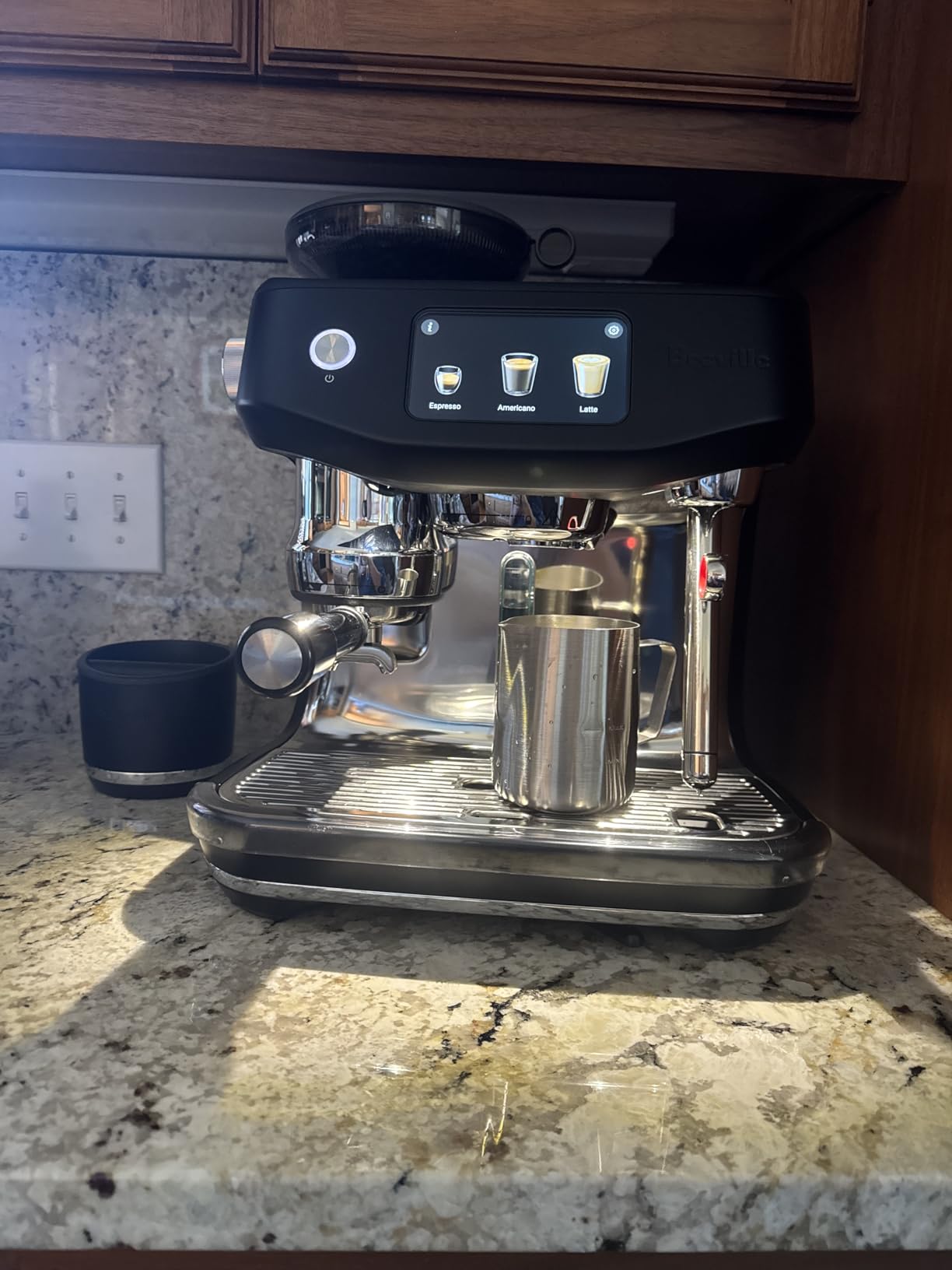 Breville BES985OLT Oracle Jet Espresso Machine, Olive Tapenade | Automatically brew barista-quality lattes, cappuccinos and cold brew at home with this coffee maker with built-in grinder customer photo 1