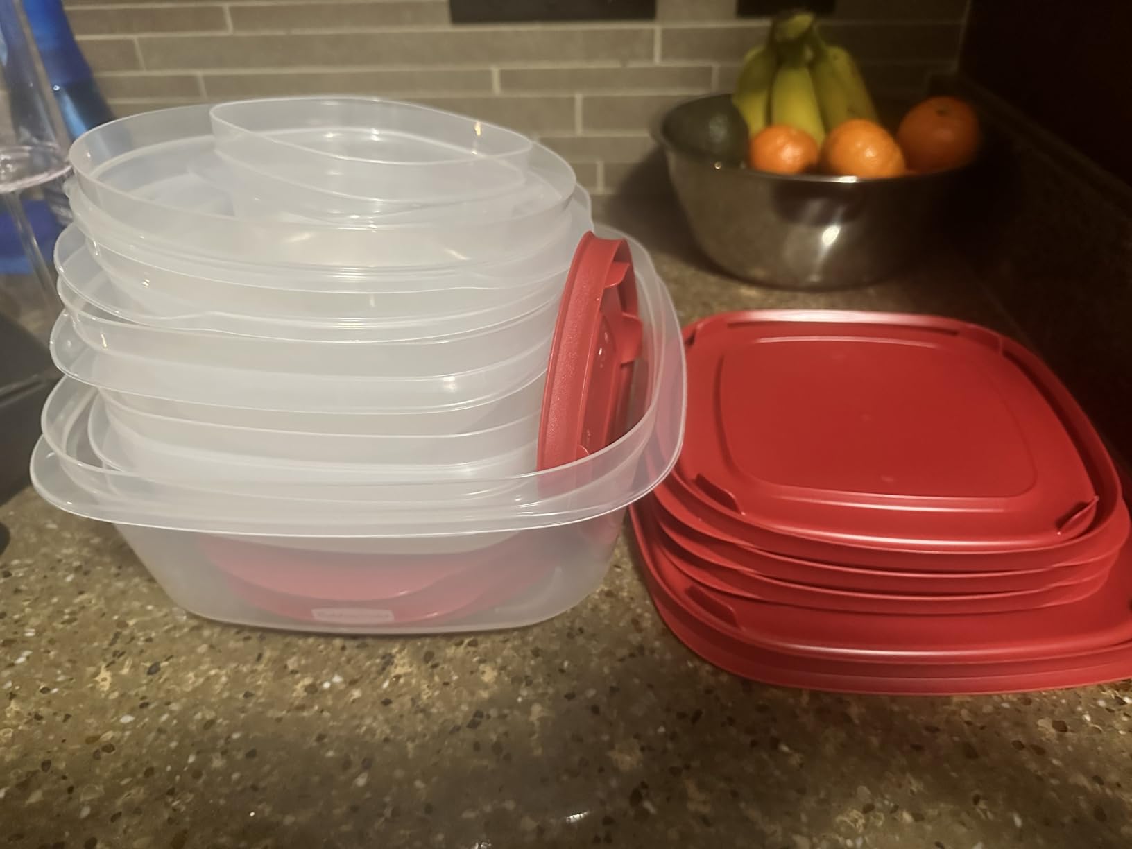 Rubbermaid EasyStore Large Containers, 18-Piece Set, Food Storage Containers with Lids customer photo 2