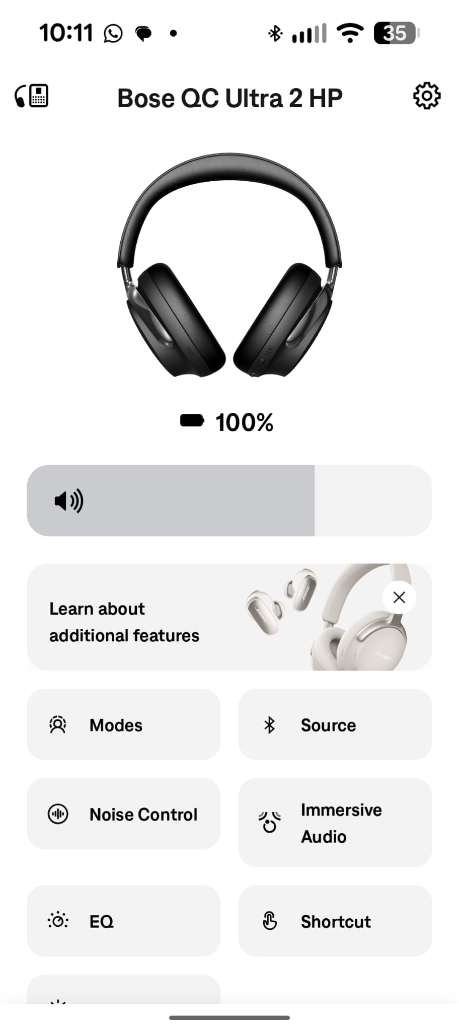 Bose QuietComfort Ultra Bluetooth Headphones (2nd Gen), Wireless Headphones with Spatial Audio, Over Ear Noise Cancelling with Mic, Up to 30 Hours of Play time, Black customer photo 2