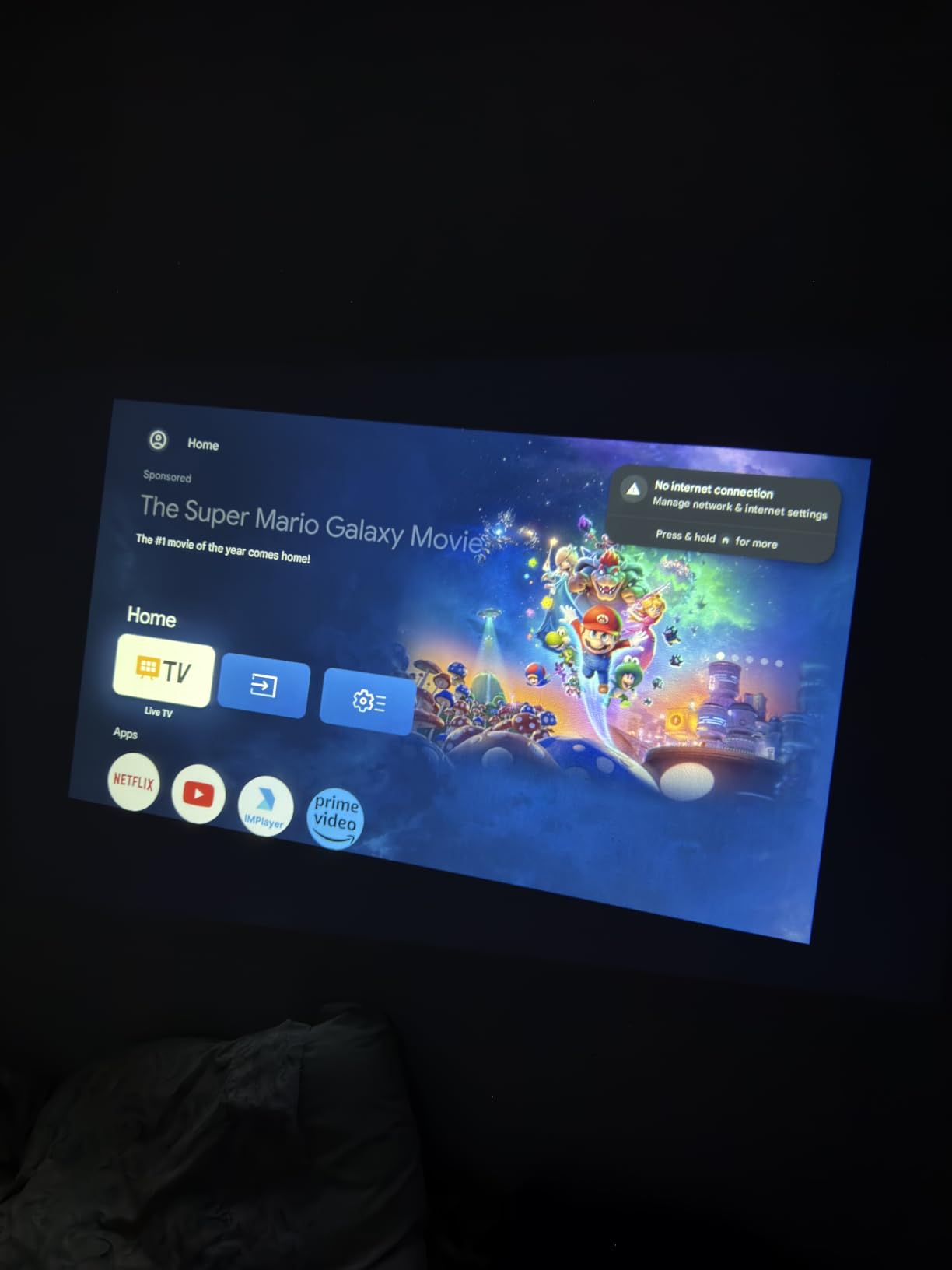 HAPPRUN 1500 ANSI Lumens Outdoor Projector with Official Google TV | 4K Supported, Dolby Audio, TOF Auto Focus & Auto Keystone, 10K+ Apps, WiFi 6, Bluetooth, Indoor & Outdoor Movies customer photo 2