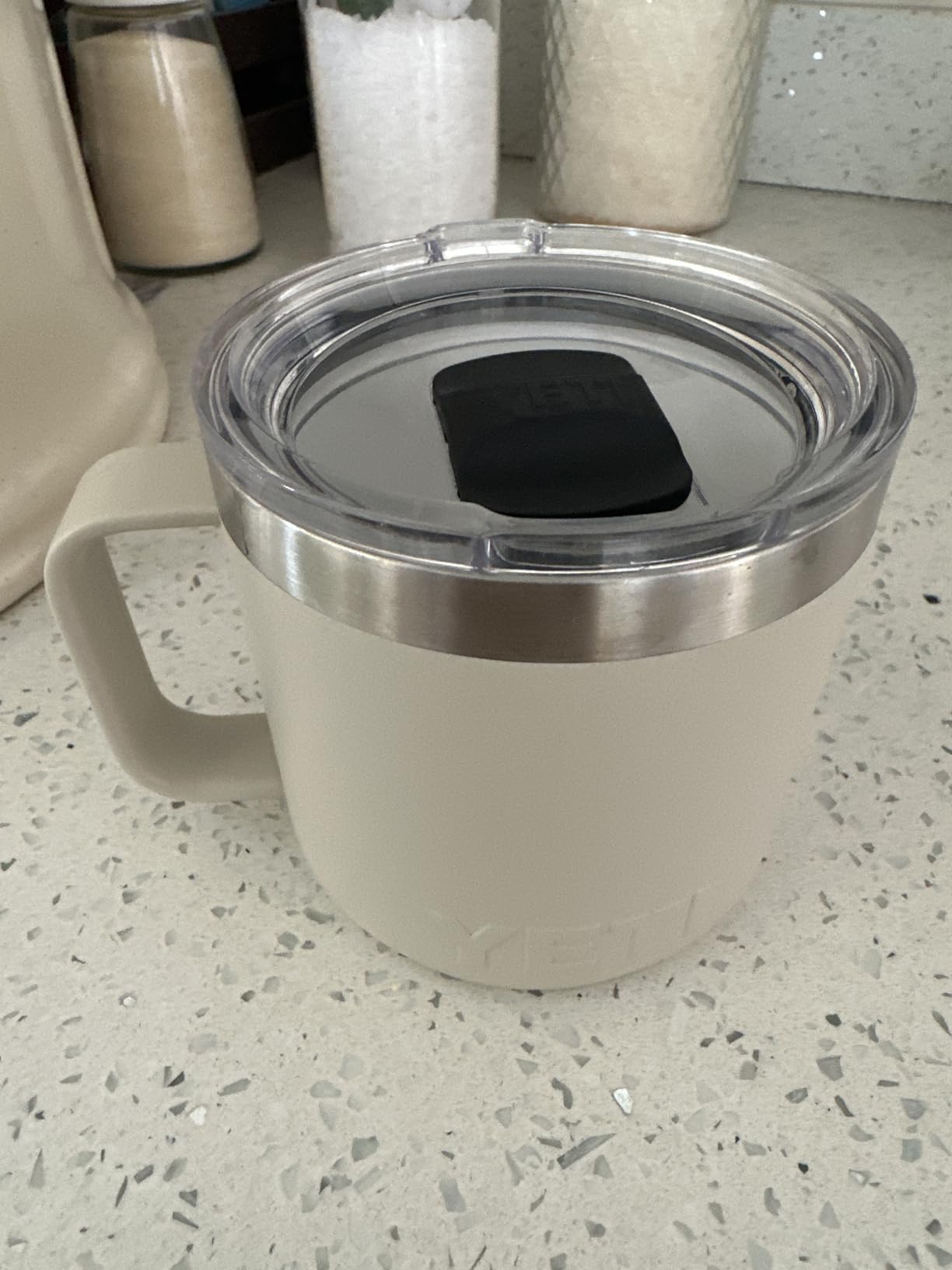 YETI Rambler 14 oz Ceramic Lined Stackable Mug, Cape Taupe customer photo 1