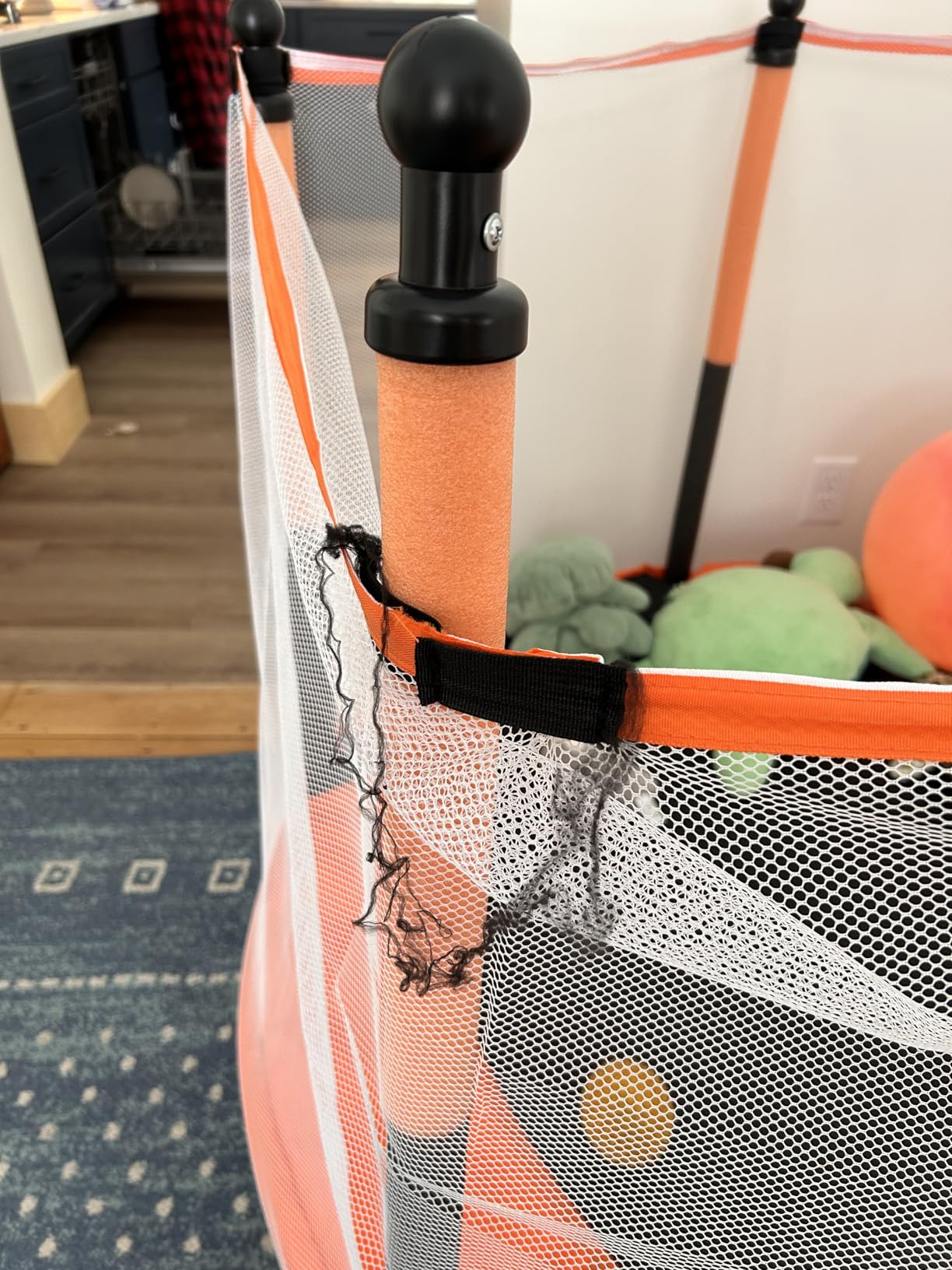 Fitinone Trampoline for Kids, 5 FT Indoor & Outdoor Toddler Trampoline with Safety Enclosure Net customer photo 2