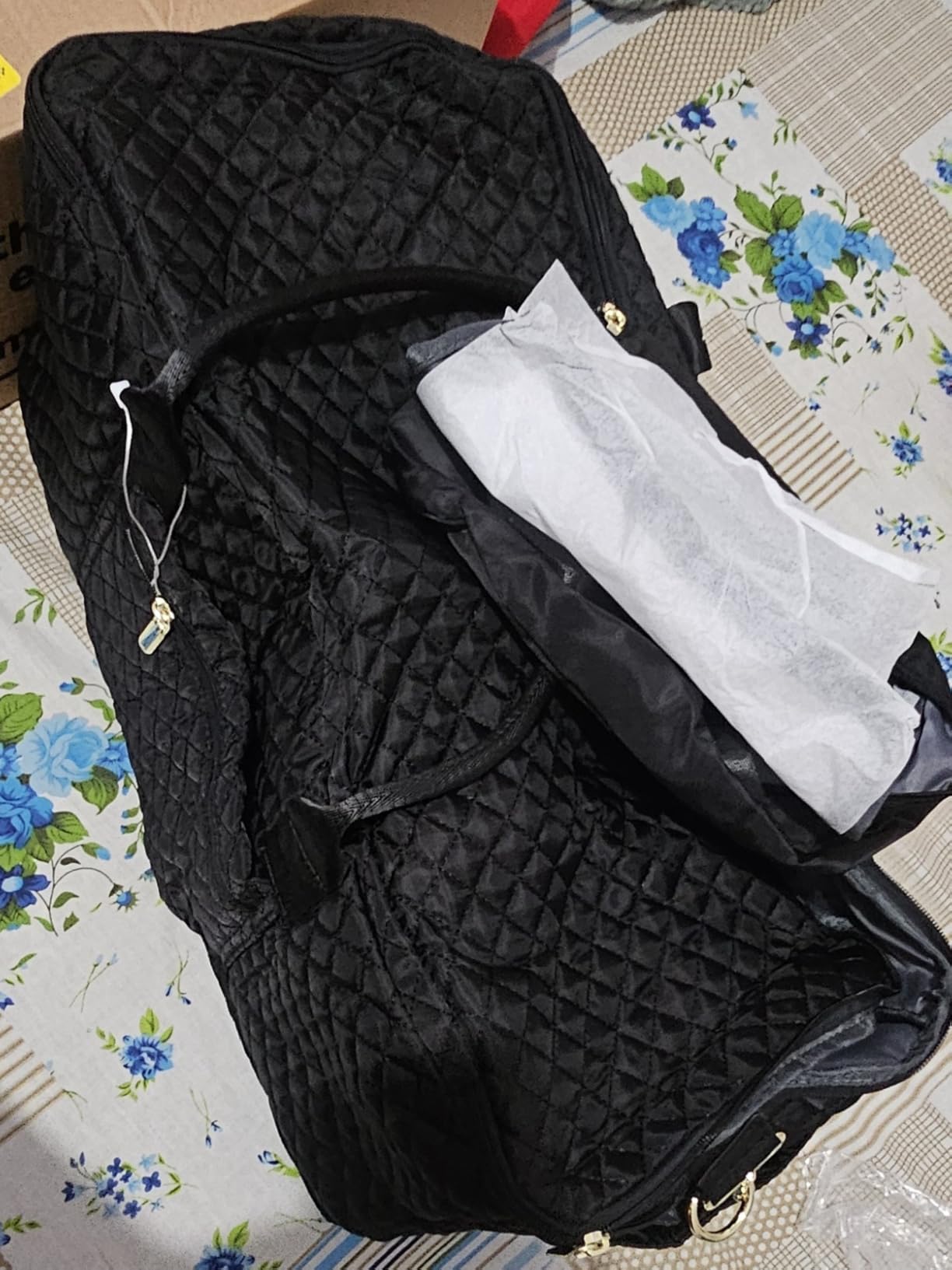 Travel Duffle Bag, Wide Open Large Weekender Bag for Women with Shoe Compartment, Carry on Overnight Bags with Toiletry Bag, Hospital Bag for Women Labor Delivery with Wet Pocket (Black) customer photo 1