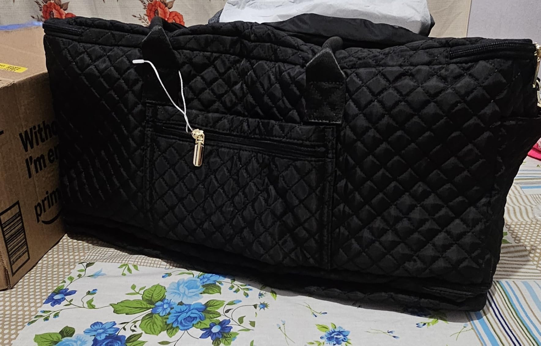 Travel Duffle Bag, Wide Open Large Weekender Bag for Women with Shoe Compartment, Carry on Overnight Bags with Toiletry Bag, Hospital Bag for Women Labor Delivery with Wet Pocket (Black) customer photo 2