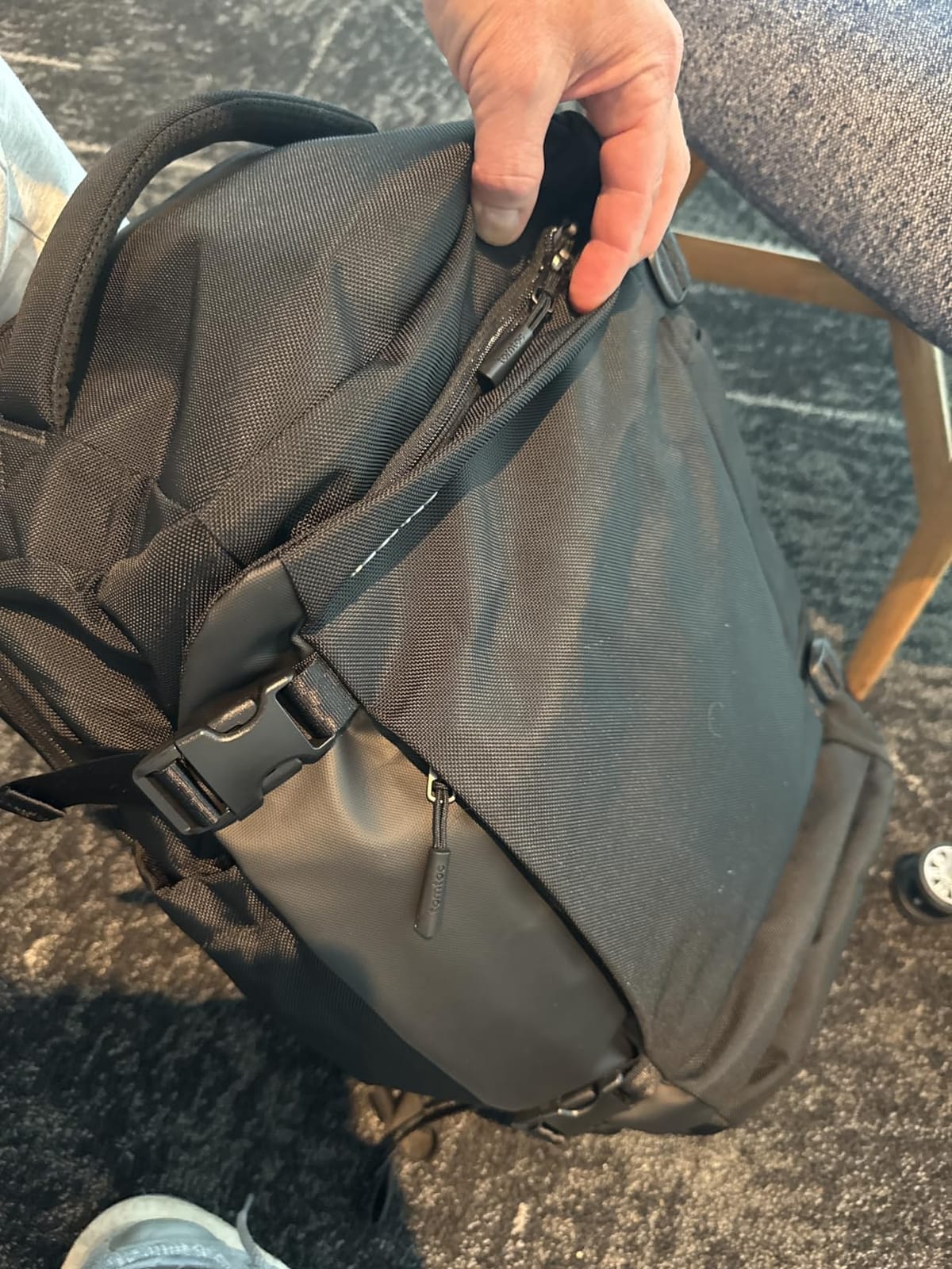 tomtoc Travel Backpack, TSA Carry On/Personal Item Bag Flight Approved | 28/40L Carry on Luggage Backpack for Men Women, PFAS Free, Water-resistant Business Airplanes Rucksack for Travel Essentials customer photo 2