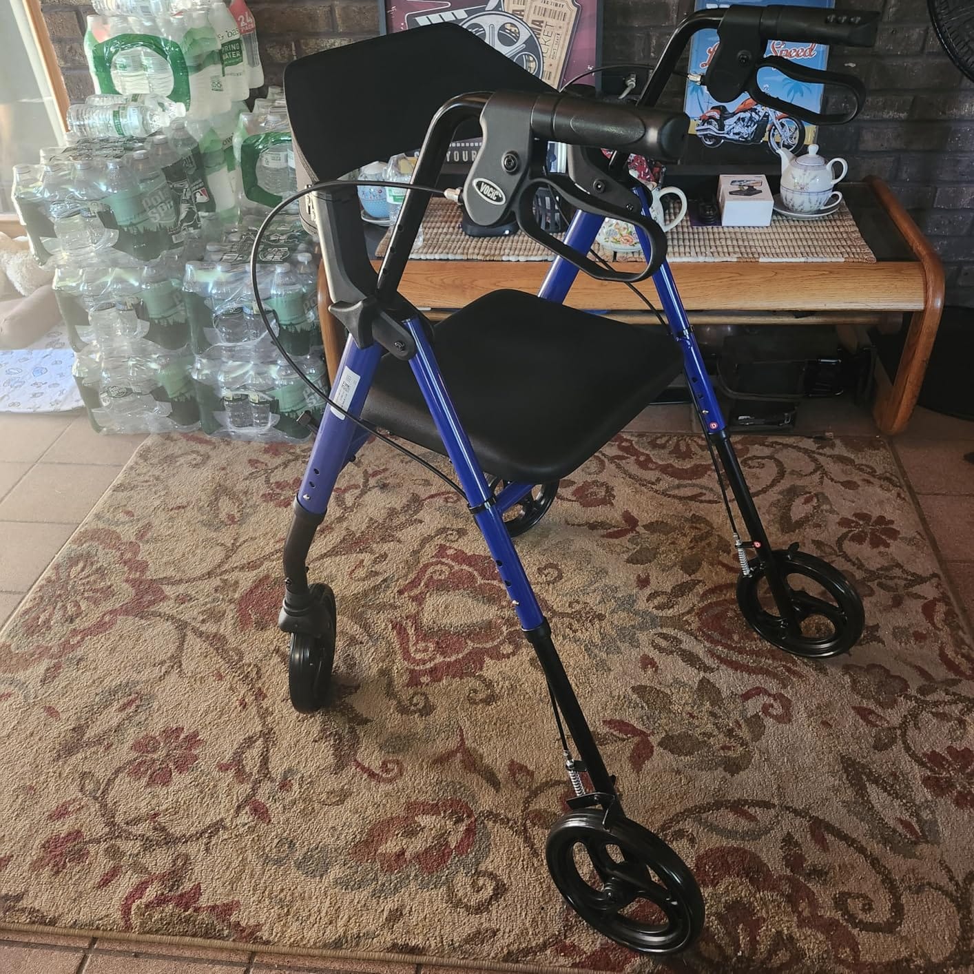 VOCIC Z21 Rollator Walker for Seniors with Seat, 8