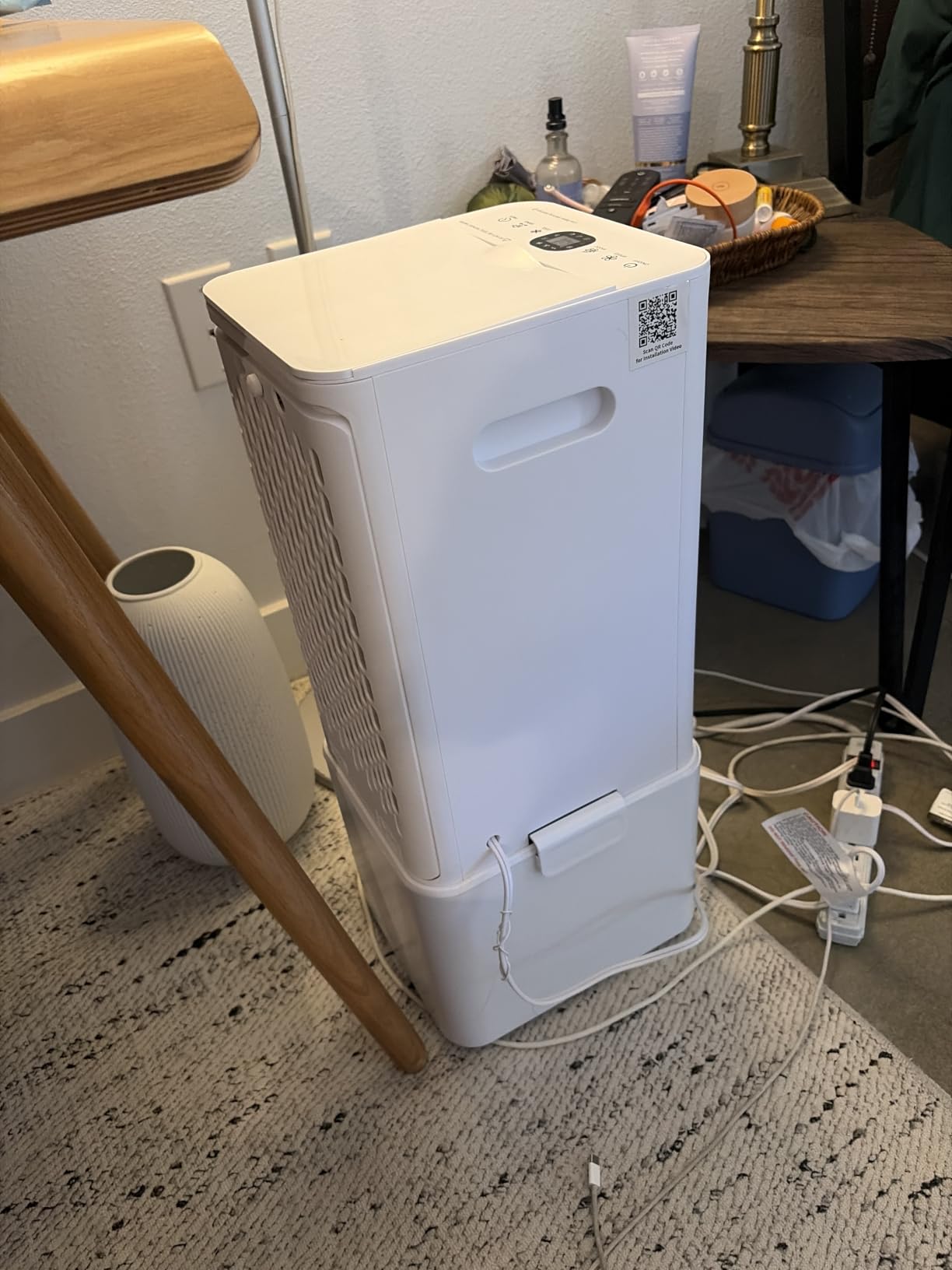 42 INCH Swamp Cooler Air Conditioner w/4 Mode &3 Speed, Aroma&Memory Function, 15H Timer Portable Air Conditioners No Windows Needed, 6 Ice Packs, 1.1-Gal Dual Tank Evaporative Cooler for Room customer photo 1