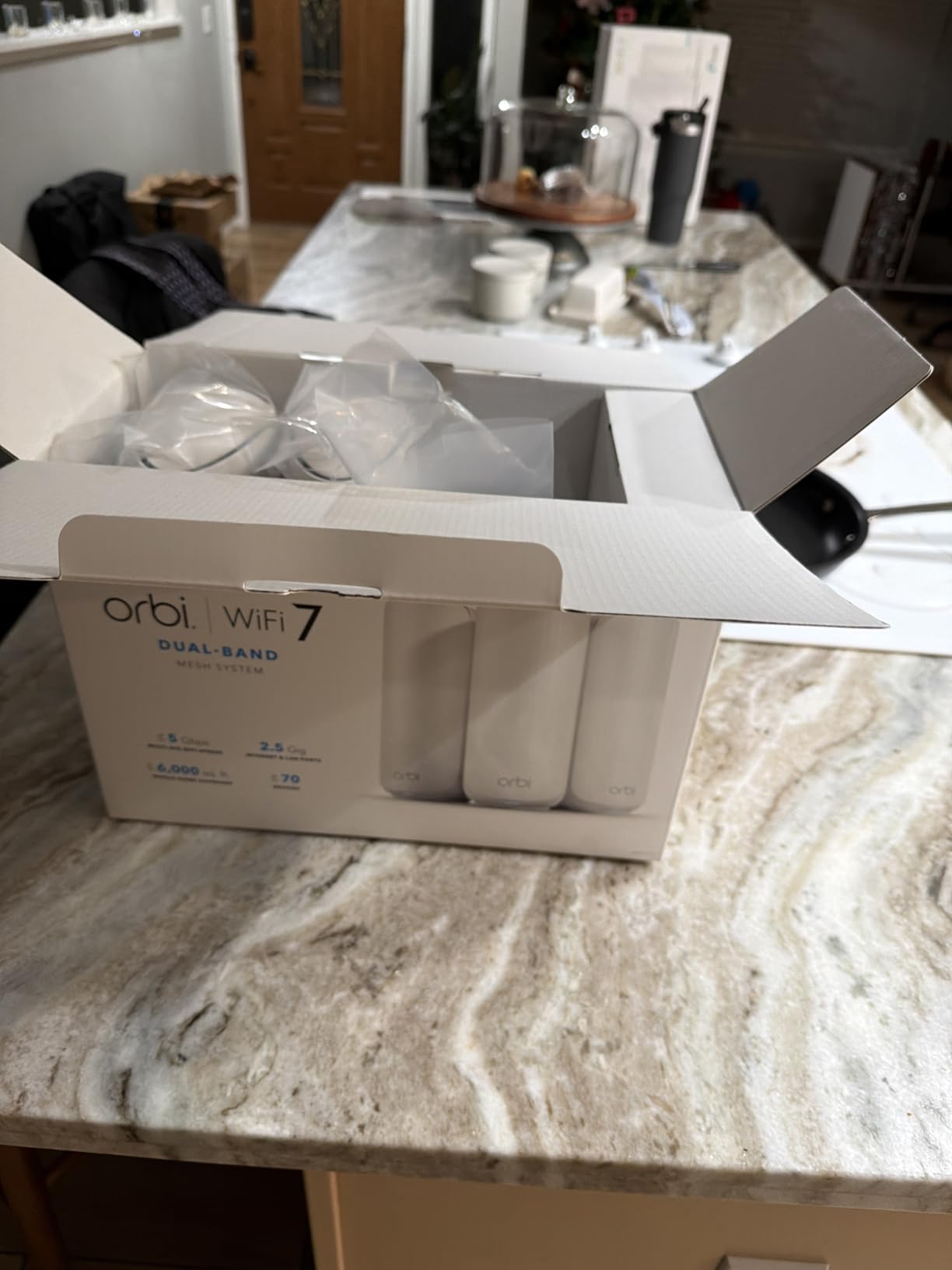 NETGEAR Orbi 370 WiFi 7 Mesh System Dual-Band, Up to 6,000 sq ft, 3 Pack customer photo 2