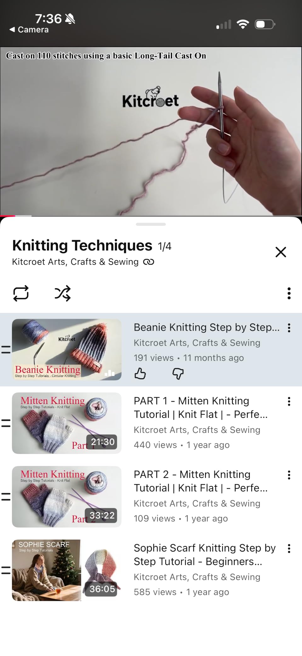 Complete Knitting Kit for Beginners, Scarf, Hat & Gloves, Amethyst Ombre | Kitcroet Knitting Kit Video Tutorials & Written Guide; 2 Types of Needles & Knitting Accessories; 25% Extra Yarn Included customer photo 1