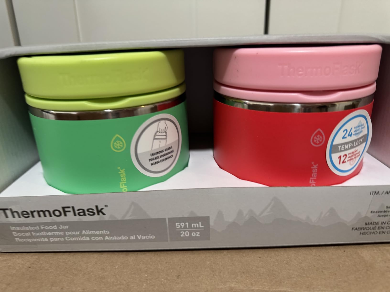 ThermoFlask Insulated Food Jar with Leakproof Lid (12 oz, Candy Oasis) - Stainless Steel Food Containers for Hot & Cold Meals, Lunch, Soup & Snacks customer photo 2